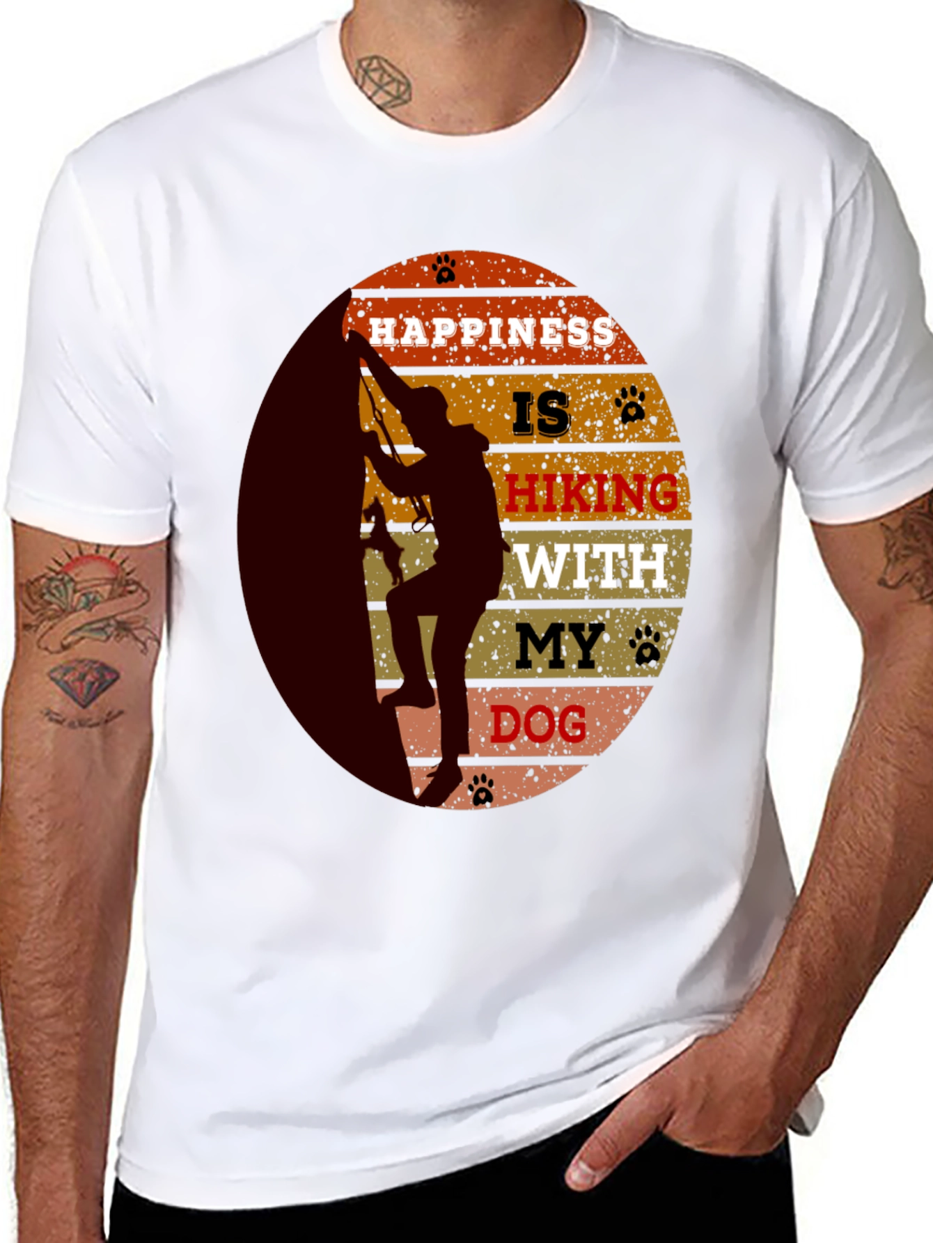 Hiking With My Dog Graphic Tee
