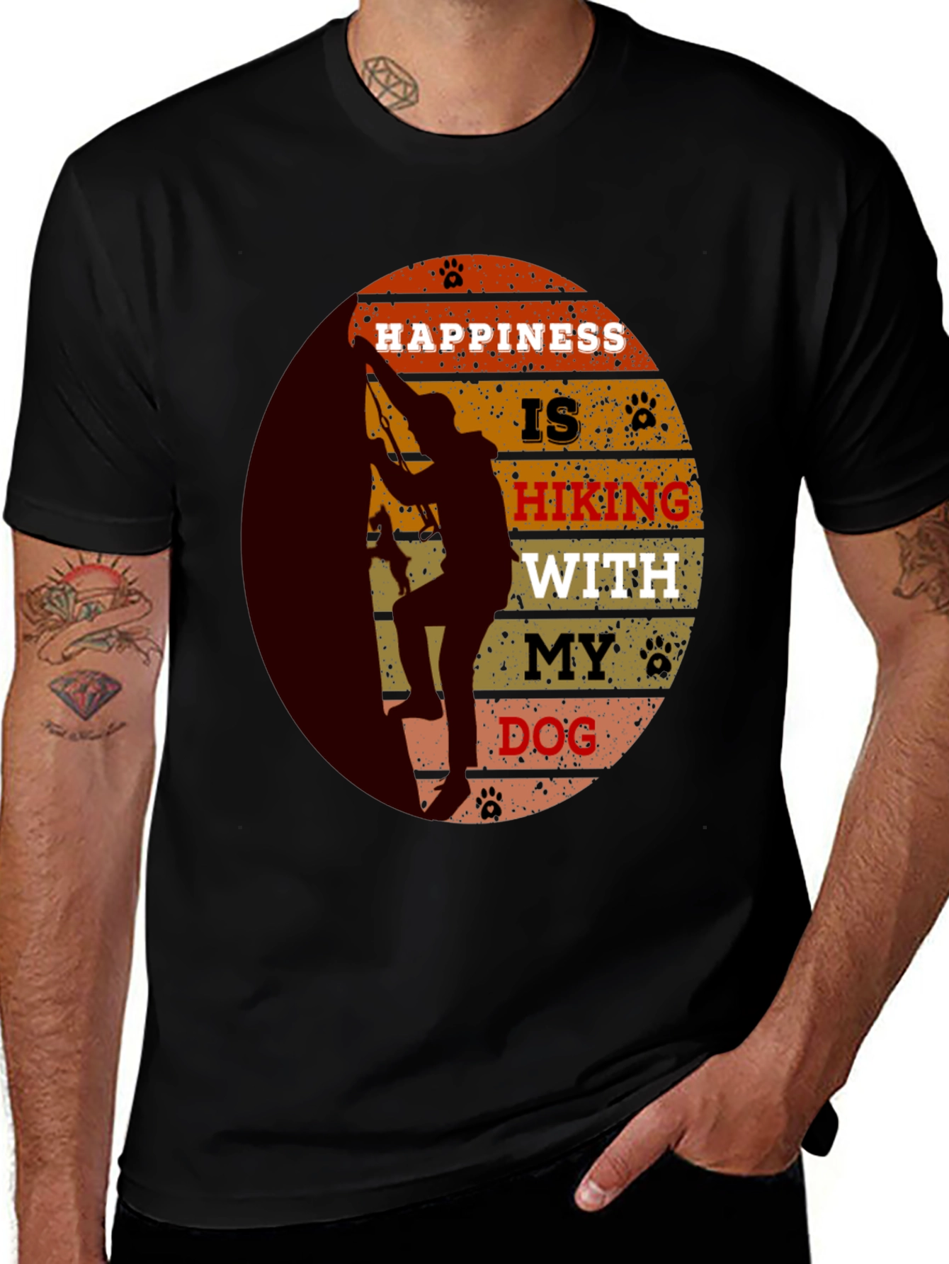 Hiking With My Dog Graphic Tee