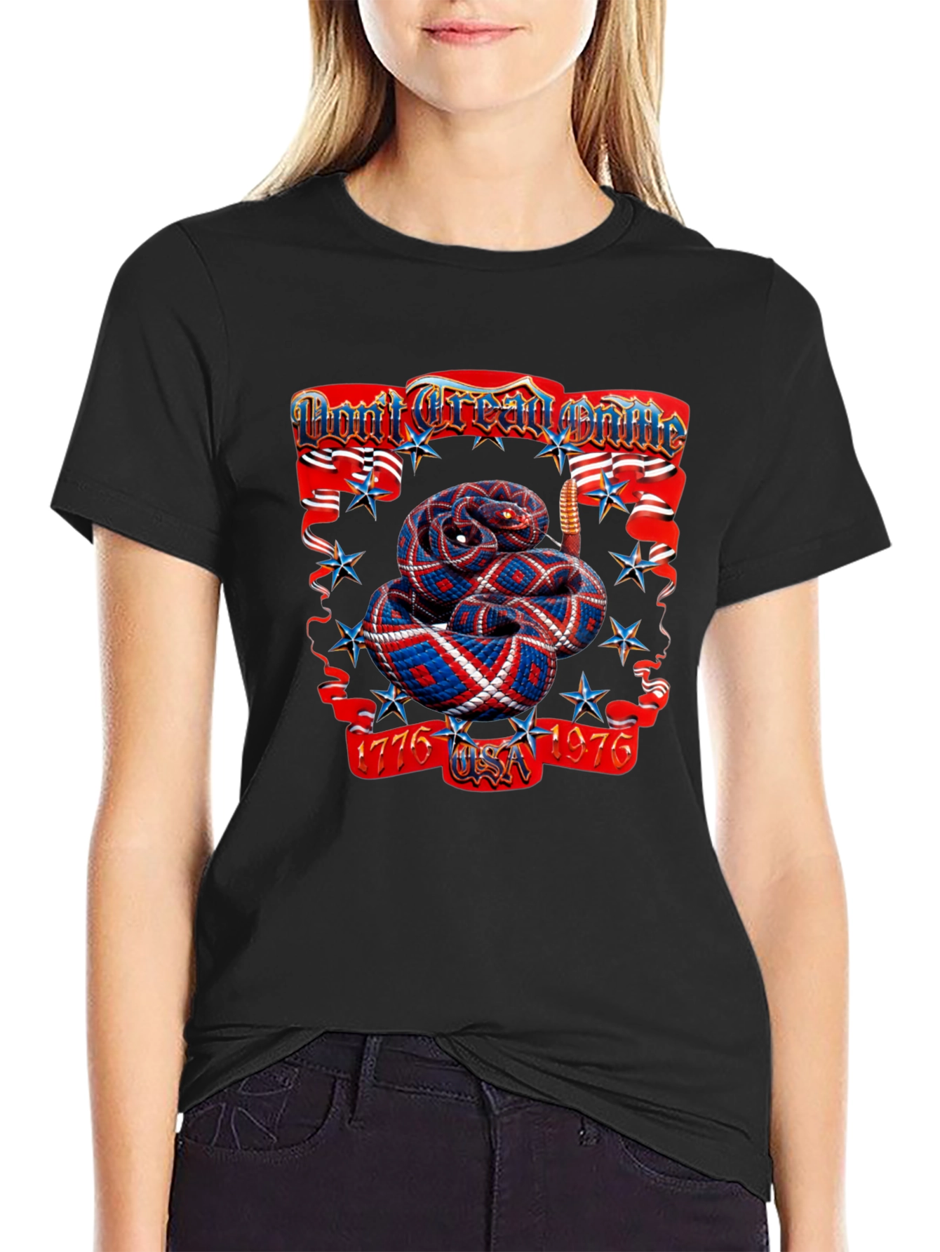 Patriotic Snake T-Shirt - Dont Tread on Me