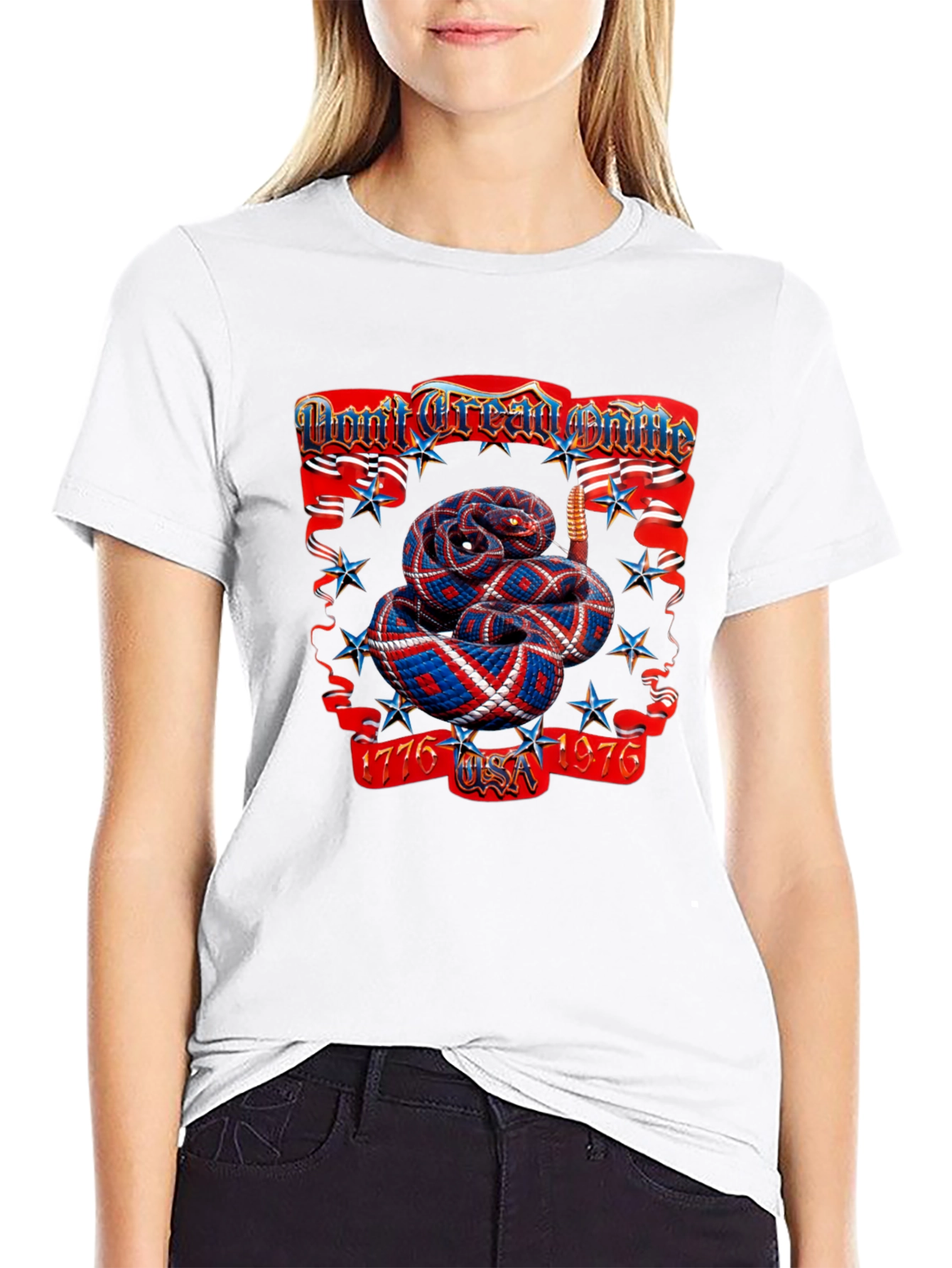 Patriotic Snake T-Shirt - Dont Tread on Me