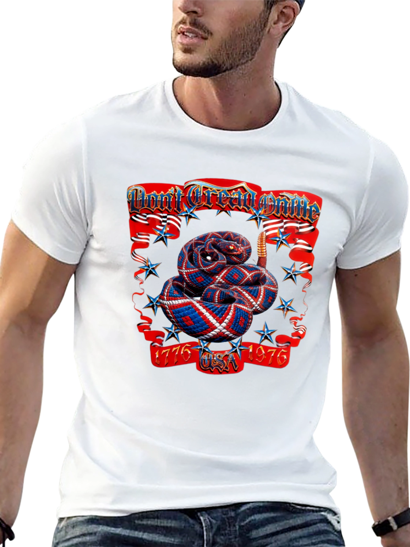 Patriotic Snake T-Shirt - Dont Tread on Me