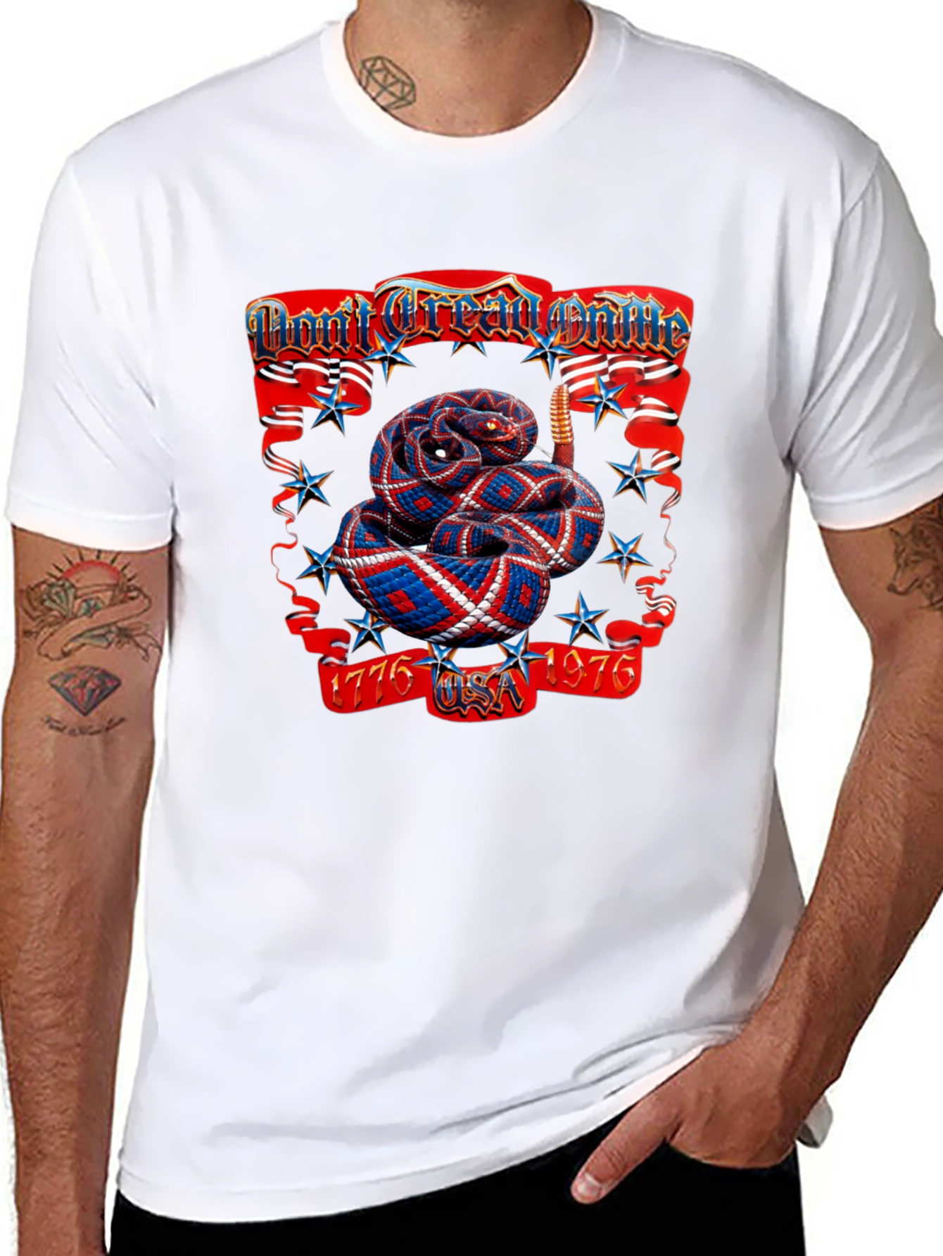 Patriotic Snake T-Shirt - Dont Tread on Me