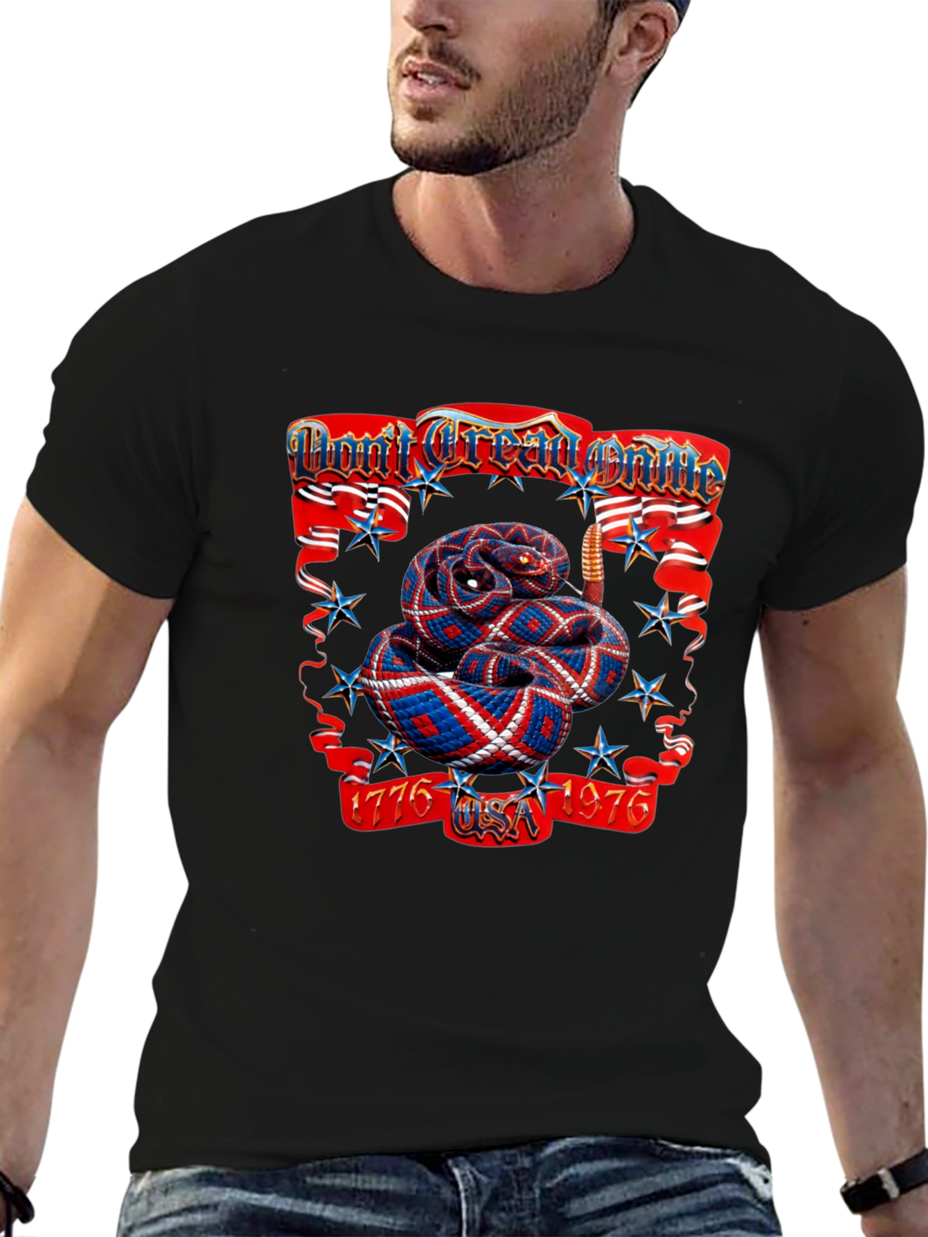 Patriotic Snake T-Shirt - Dont Tread on Me