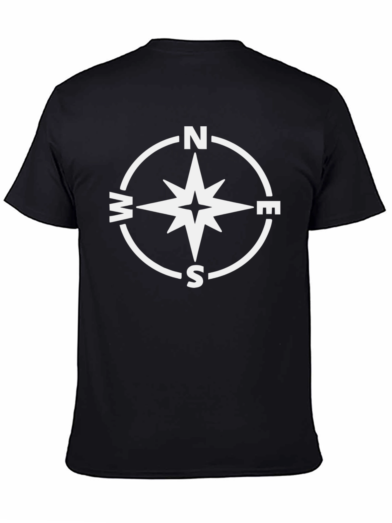 Compass Rose Graphic T-Shirt - Classic Design
