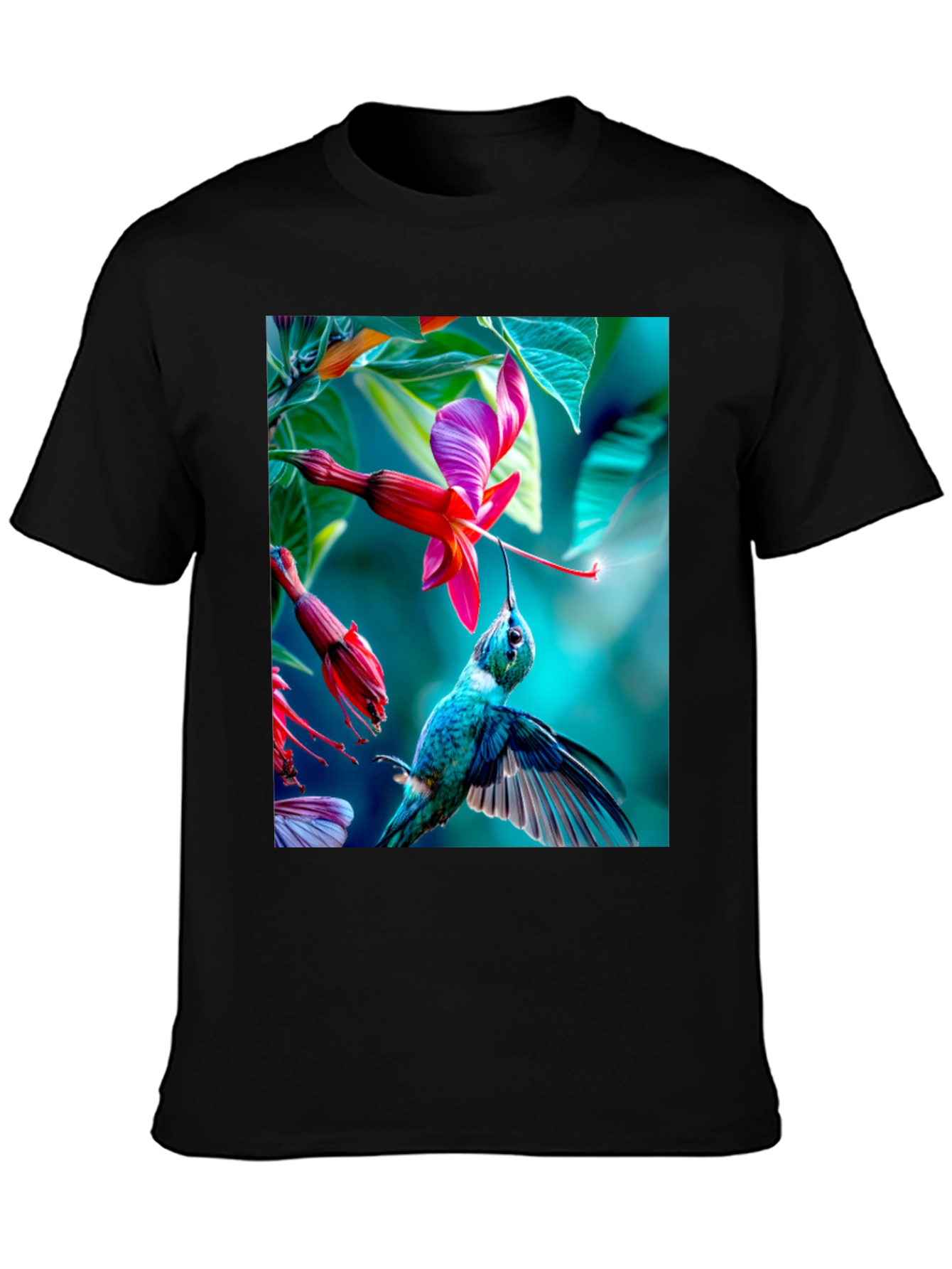 Hummingbird Floral Graphic Tee