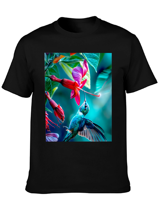 Hummingbird Floral Graphic Tee
