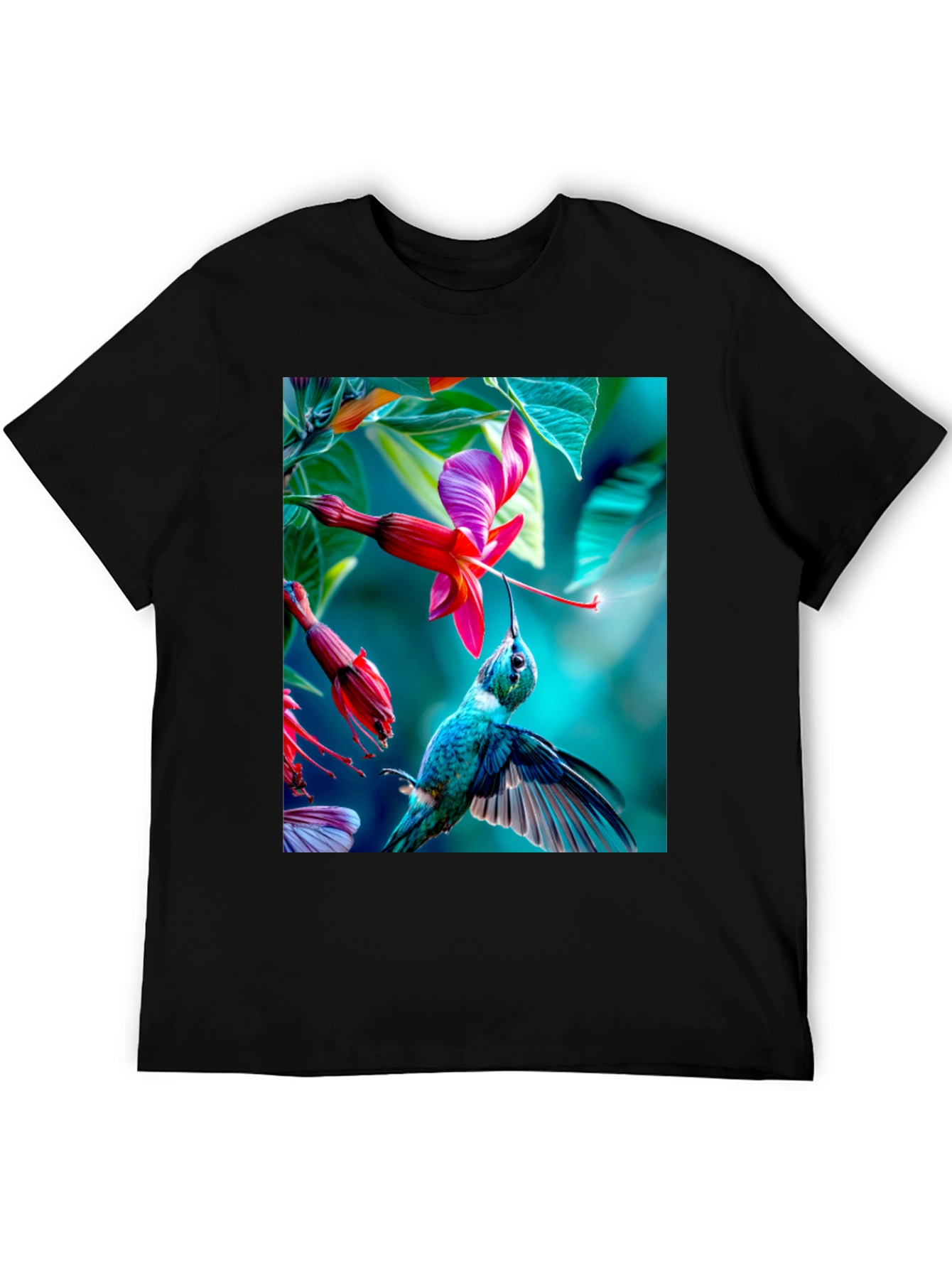 Hummingbird Floral Graphic Tee