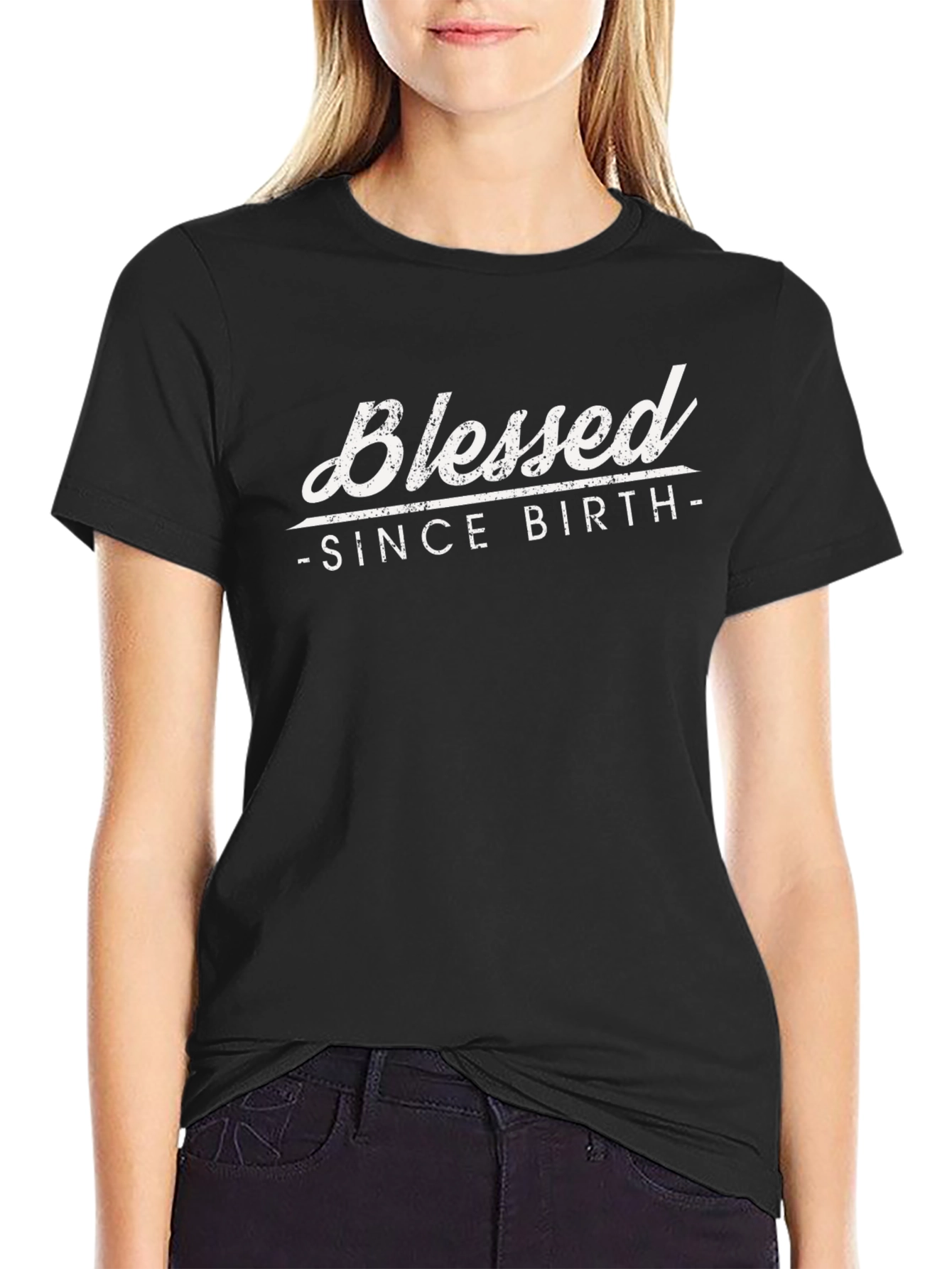 Blessed Since Birth Black T-Shirt