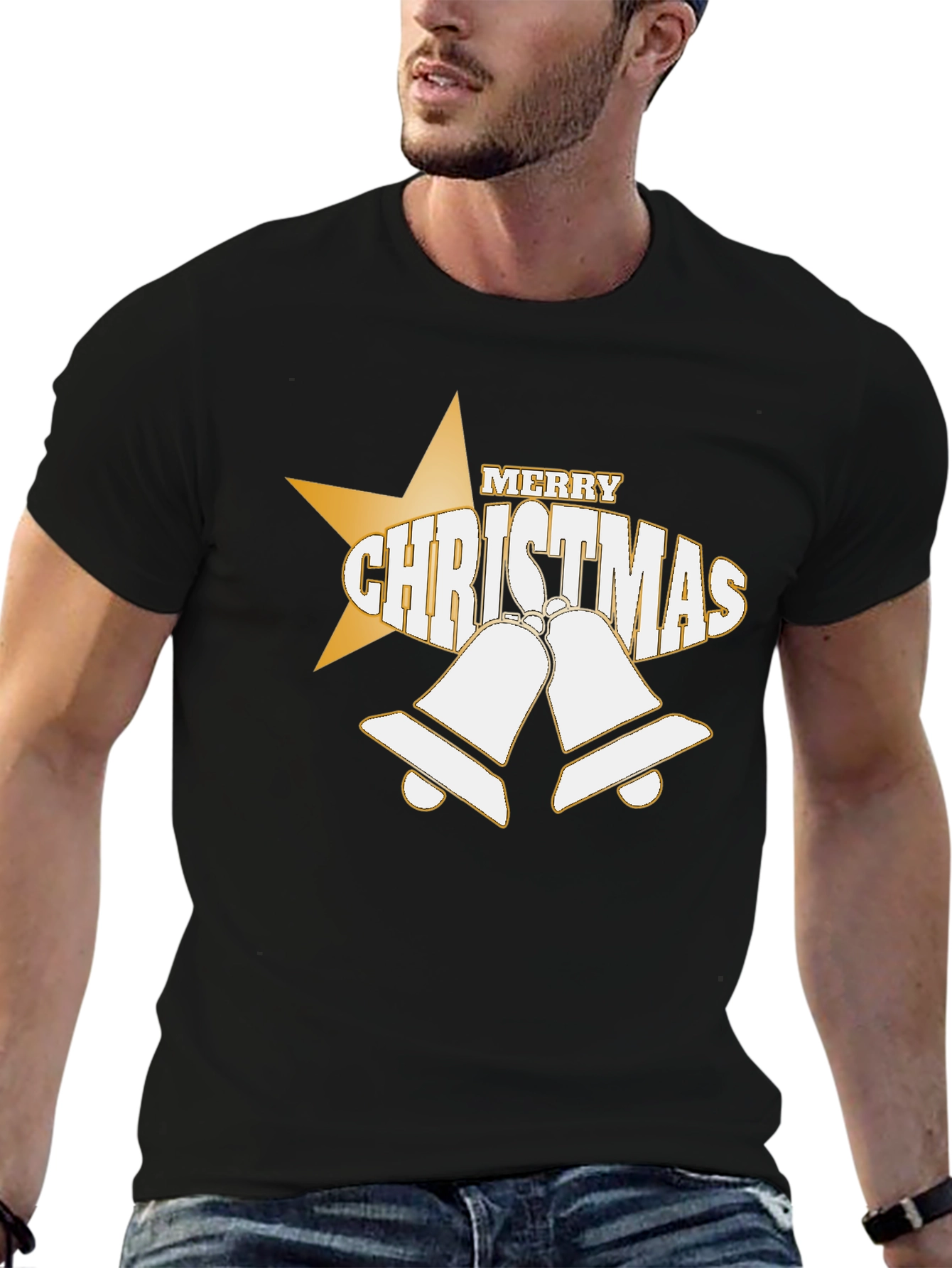 Festive Merry Christmas Graphic T-Shirt
