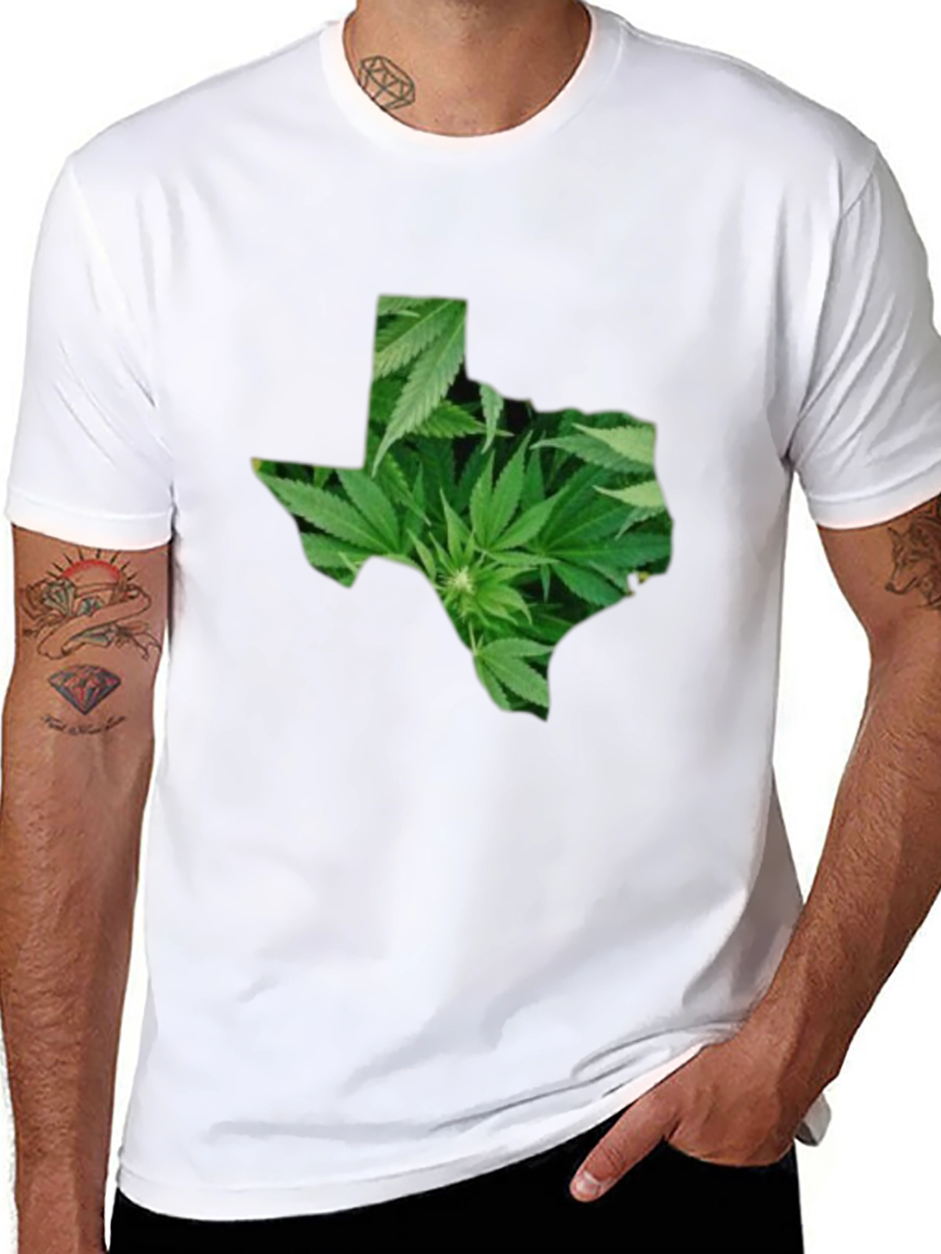 Texas Marijuana Leaf T-Shirt