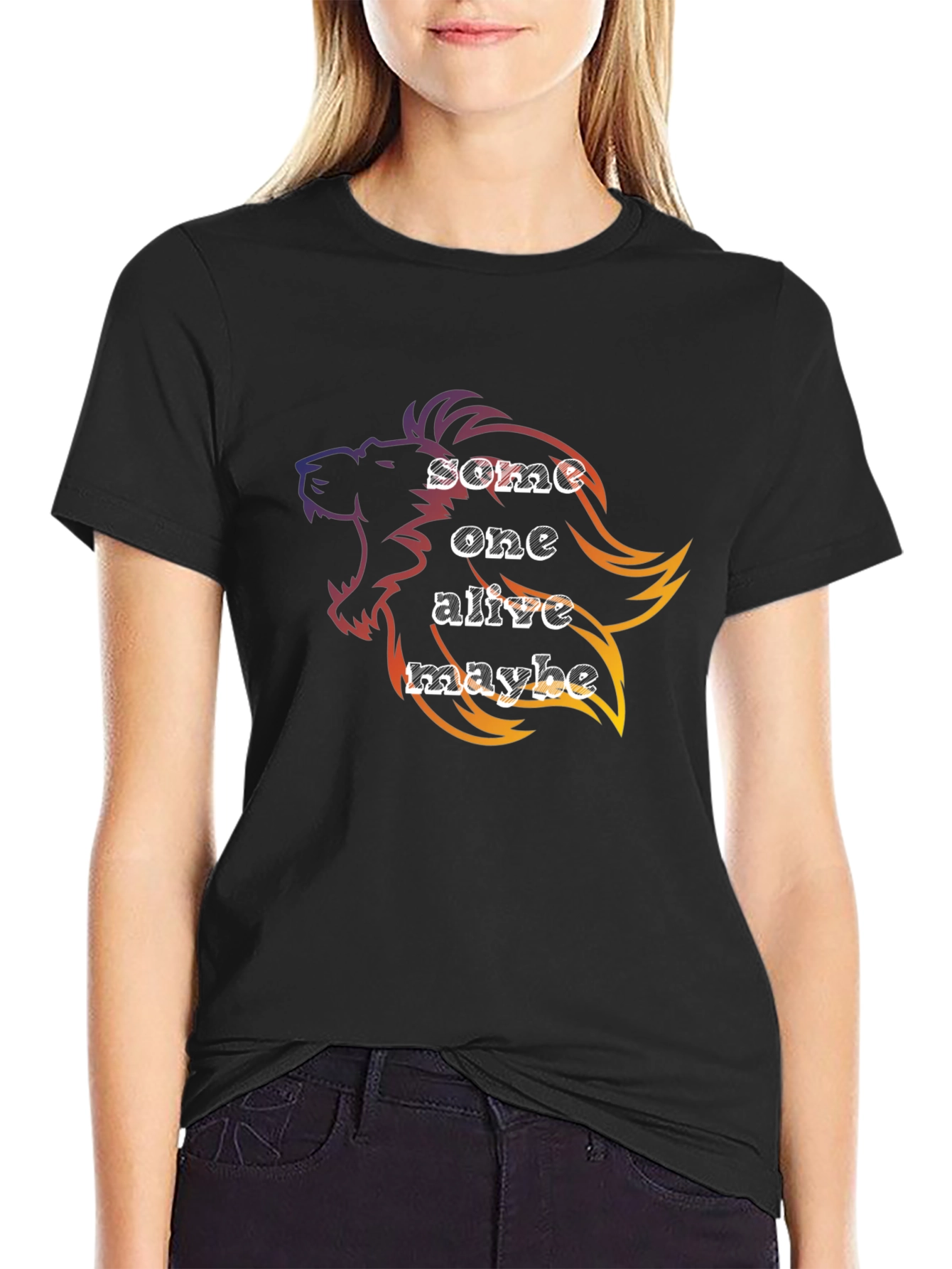 Lion Some One Alive Maybe Graphic Tee