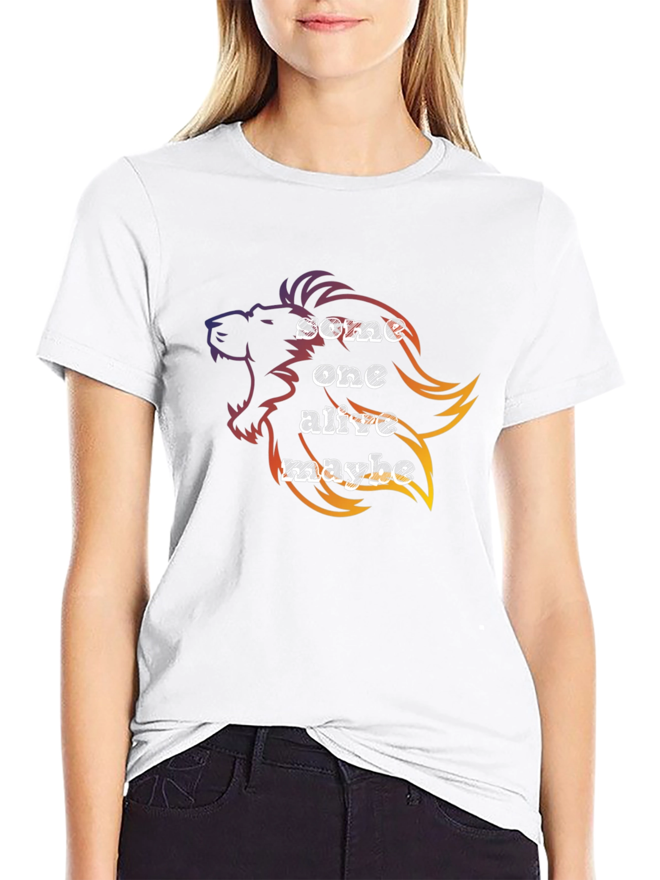 Lion Some One Alive Maybe Graphic Tee