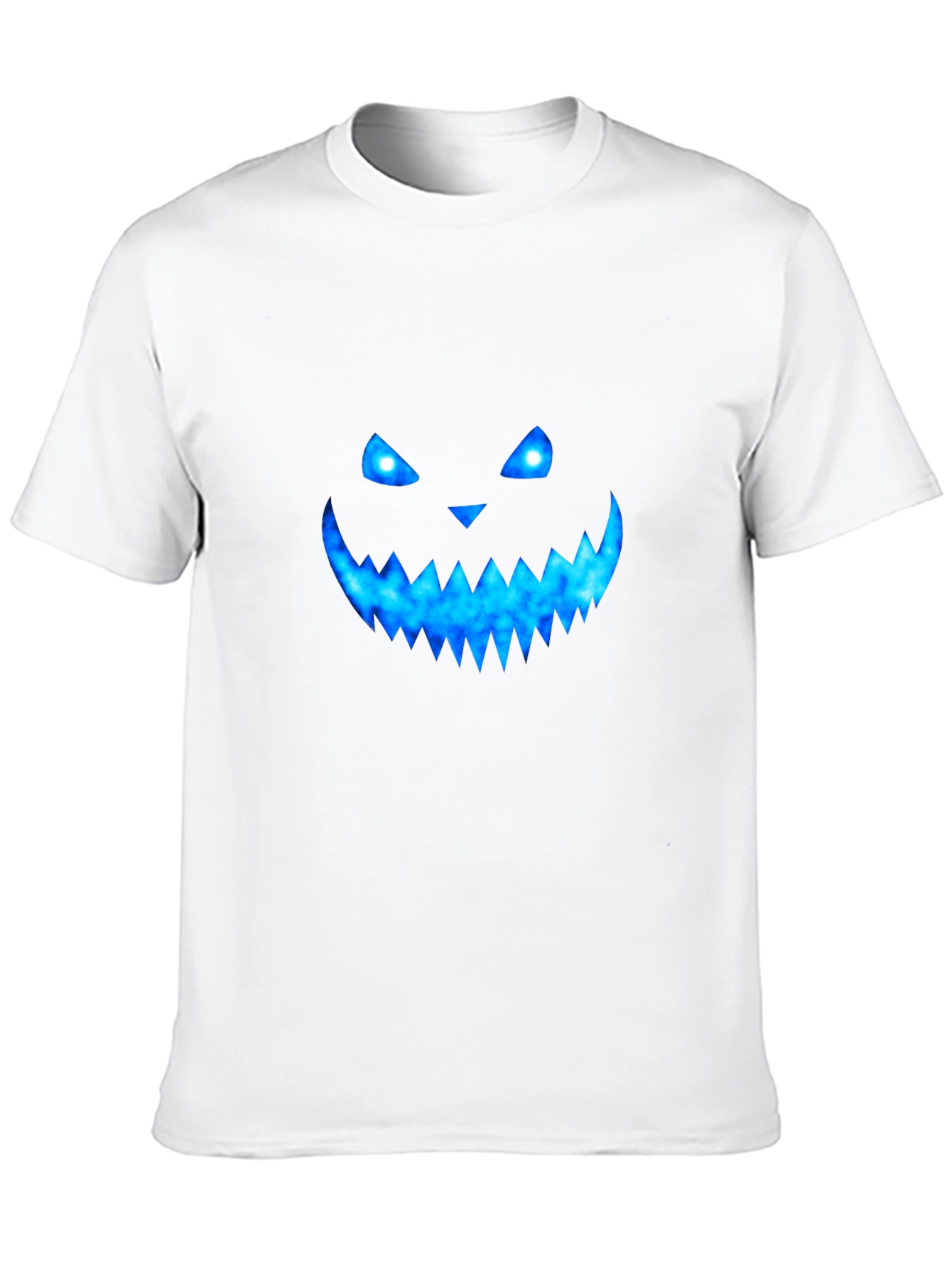 Halloween Blue Galaxy Jack-O-Lantern Graphic Tee