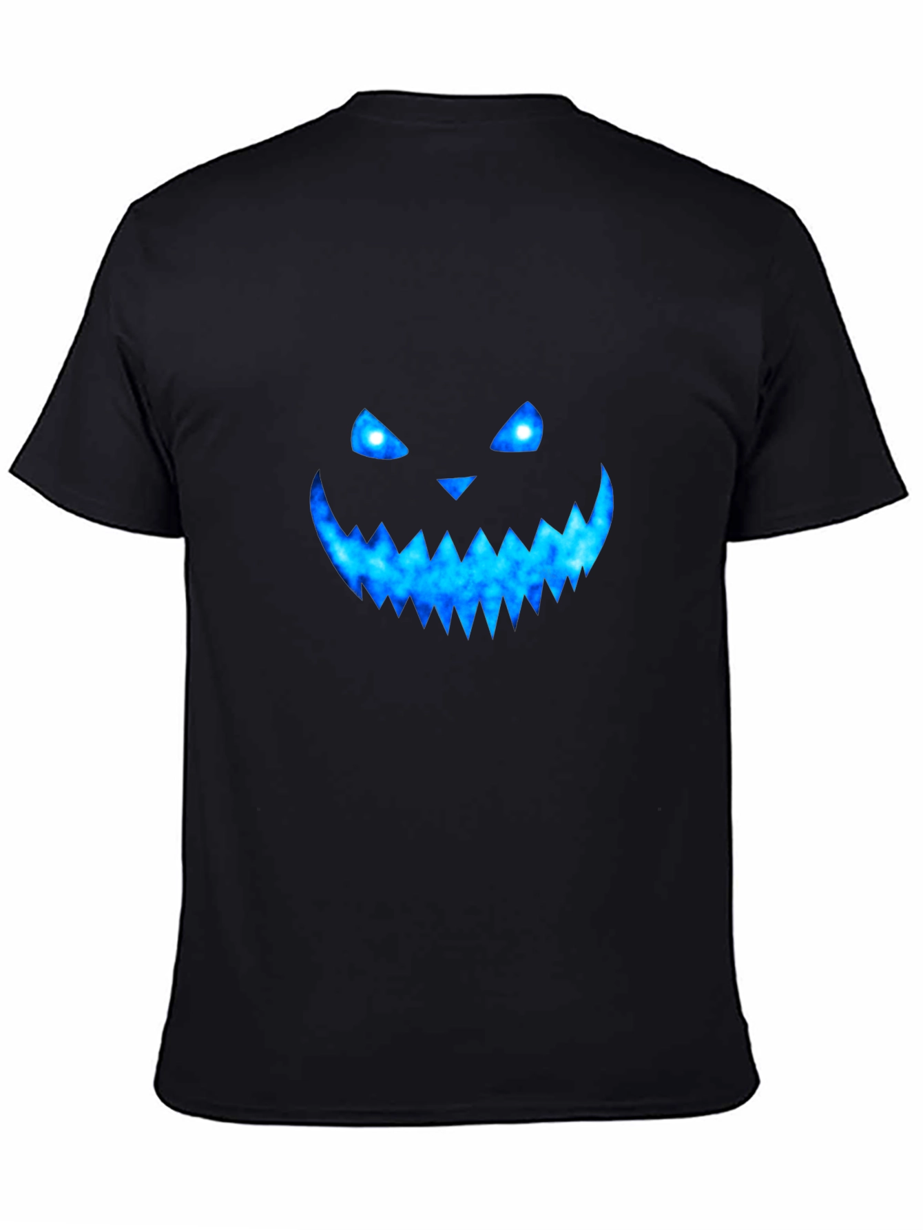 Halloween Blue Galaxy Jack-O-Lantern Graphic Tee