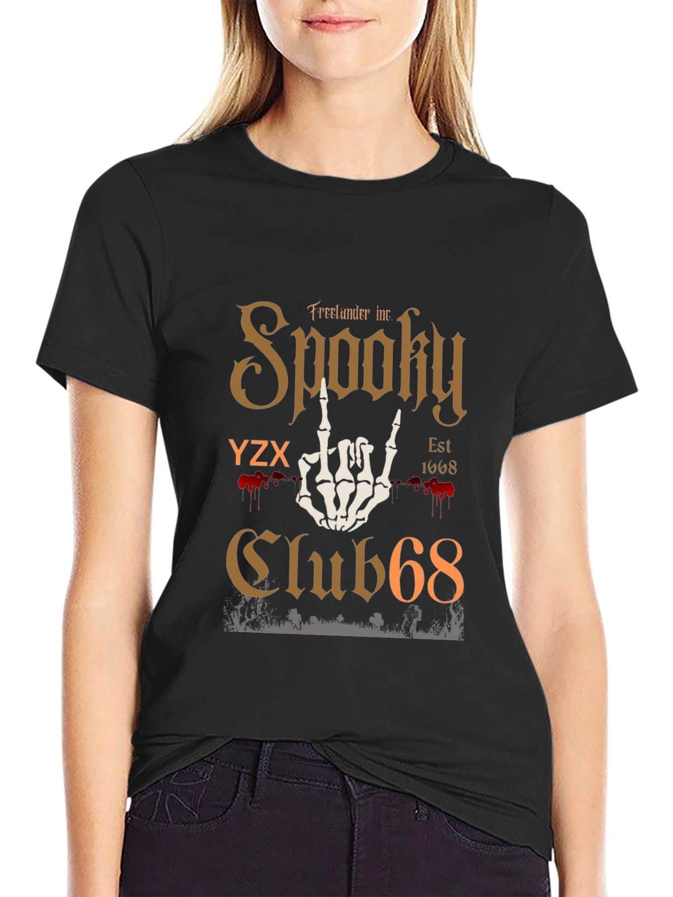 Spooky Club 68 Graphic T-Shirt - Halloween Tee
