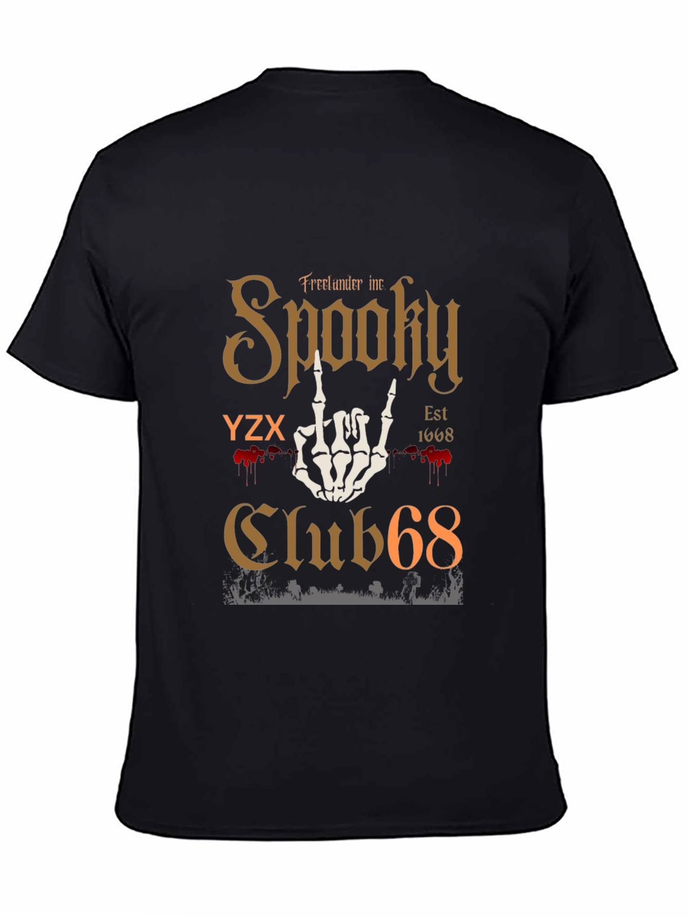 Spooky Club 68 Graphic T-Shirt - Halloween Tee