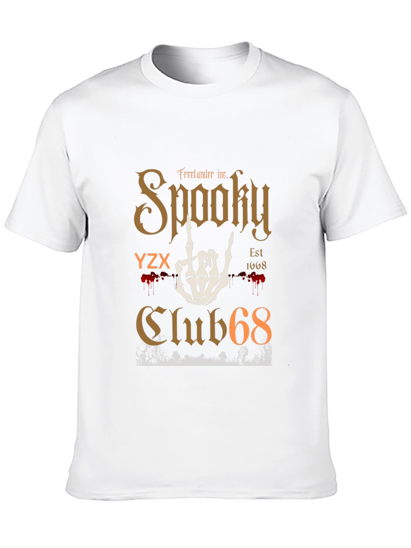 Spooky Club 68 Graphic T-Shirt - Halloween Tee