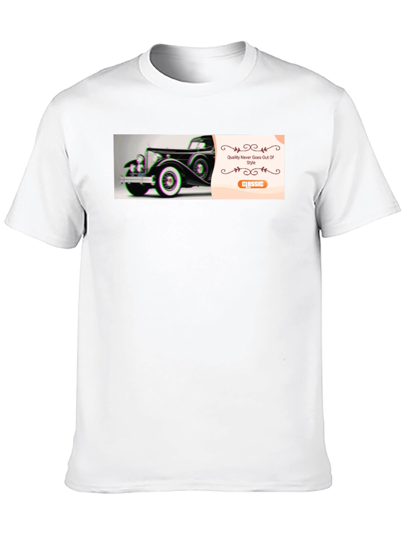 Classic Car Graphic Black T-Shirt