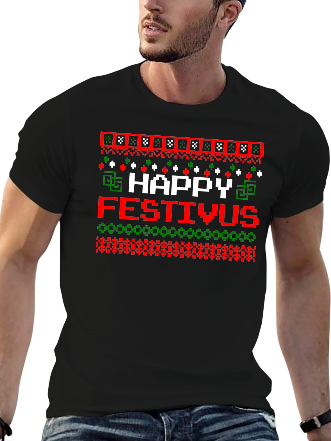 Happy Festivus Ugly Christmas Sweater T-Shirt