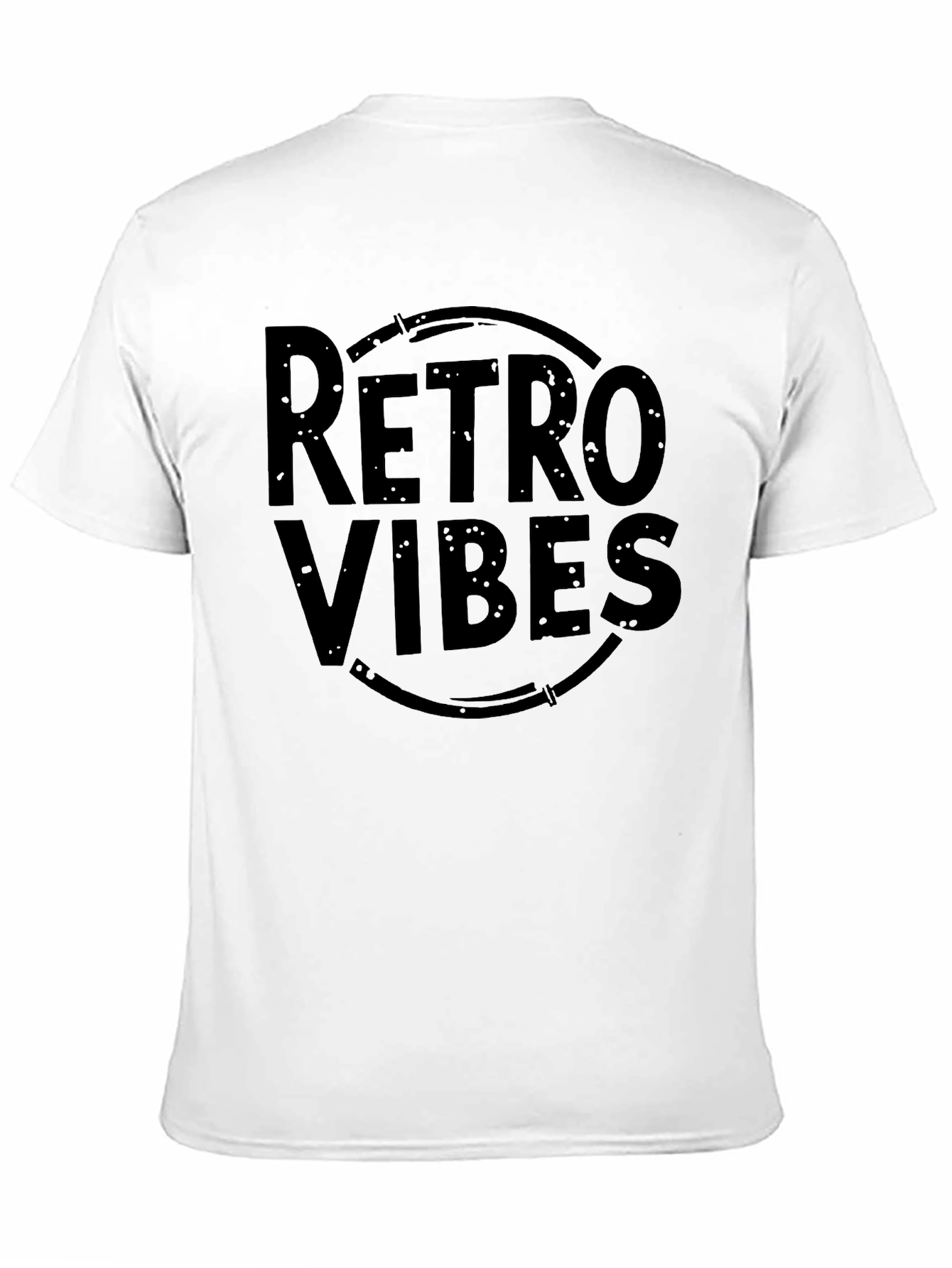 Retro Vibes Black Graphic Tee