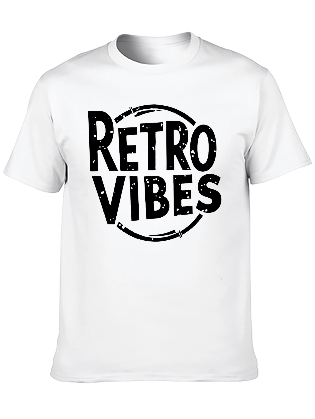 Retro Vibes Black Graphic Tee
