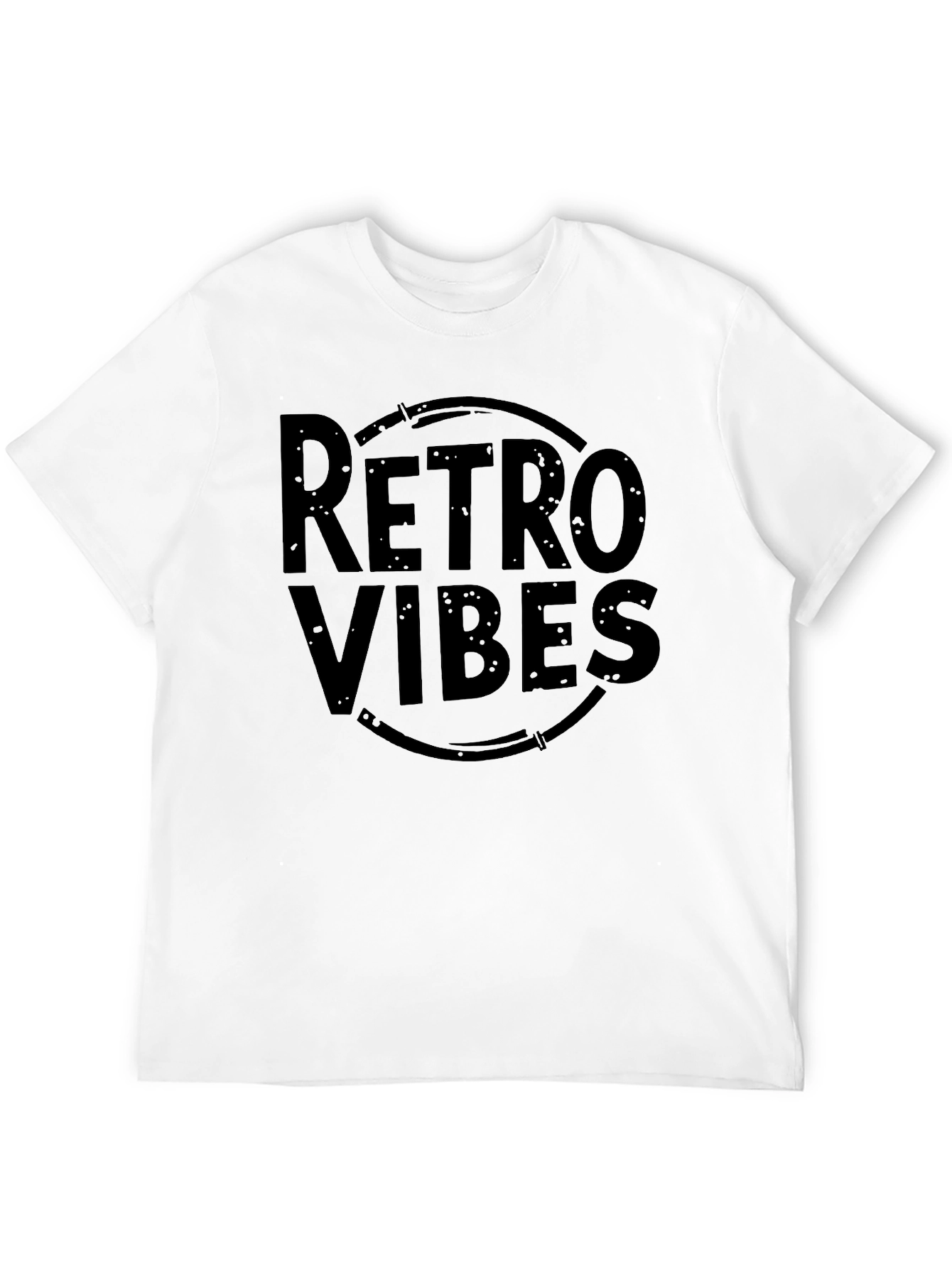 Retro Vibes Black Graphic Tee