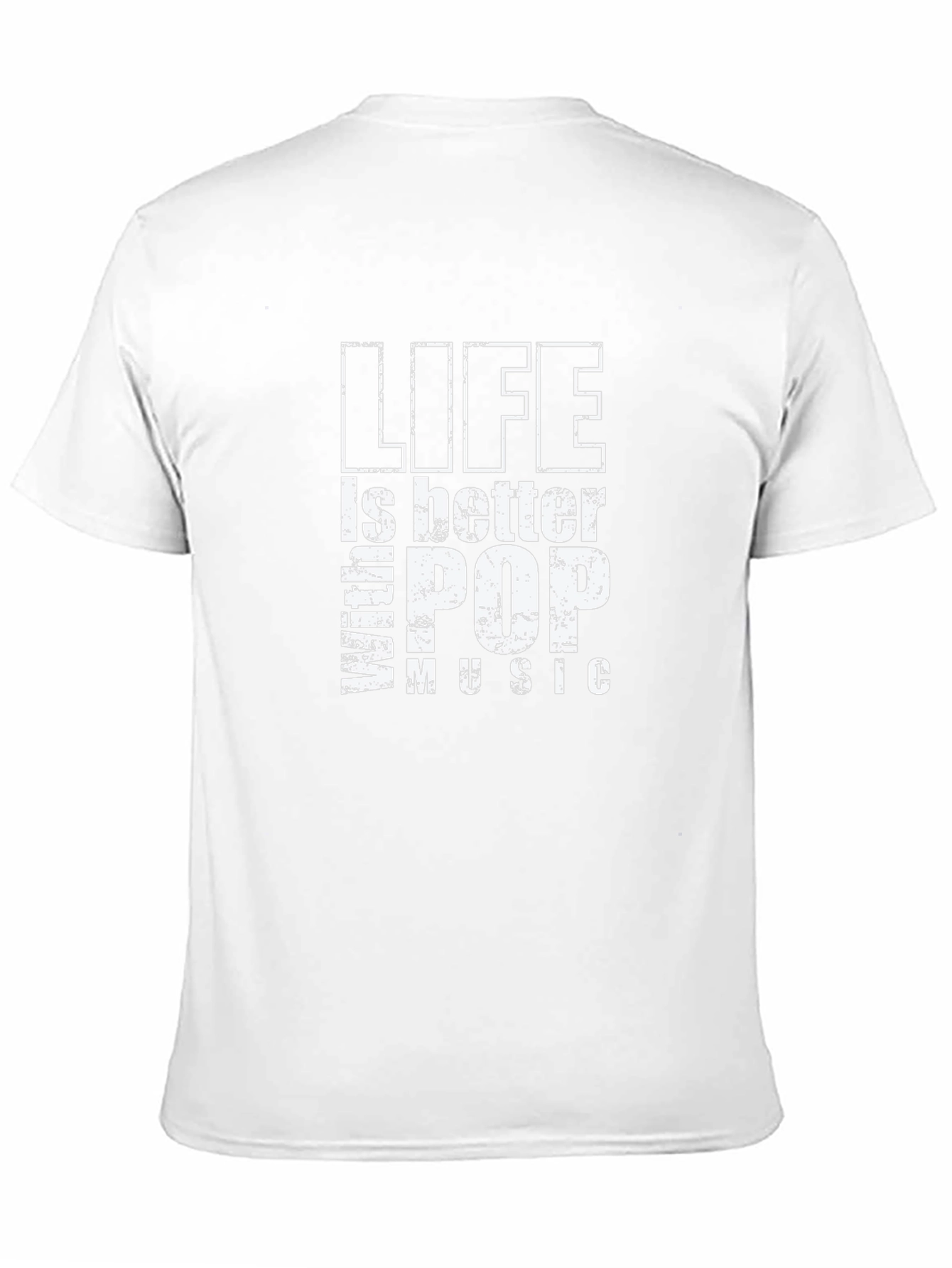 Life is Better With Pop Music Black T-Shirt
