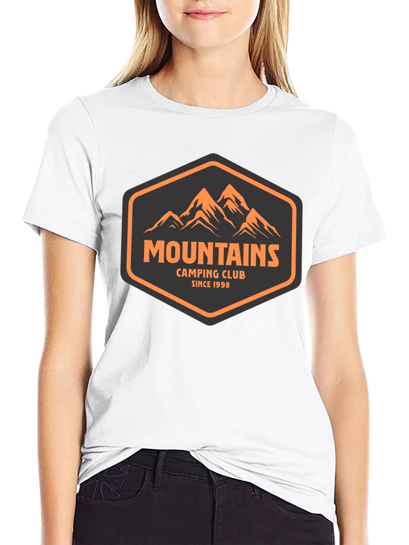 Mountains Camping Club Tee - Black