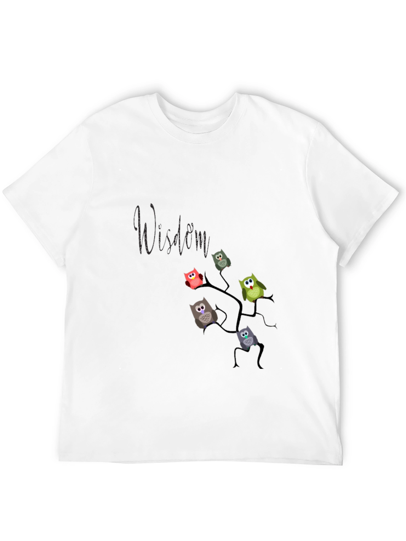 Owl Wisdom Tee - Unique Graphic Print Shirt