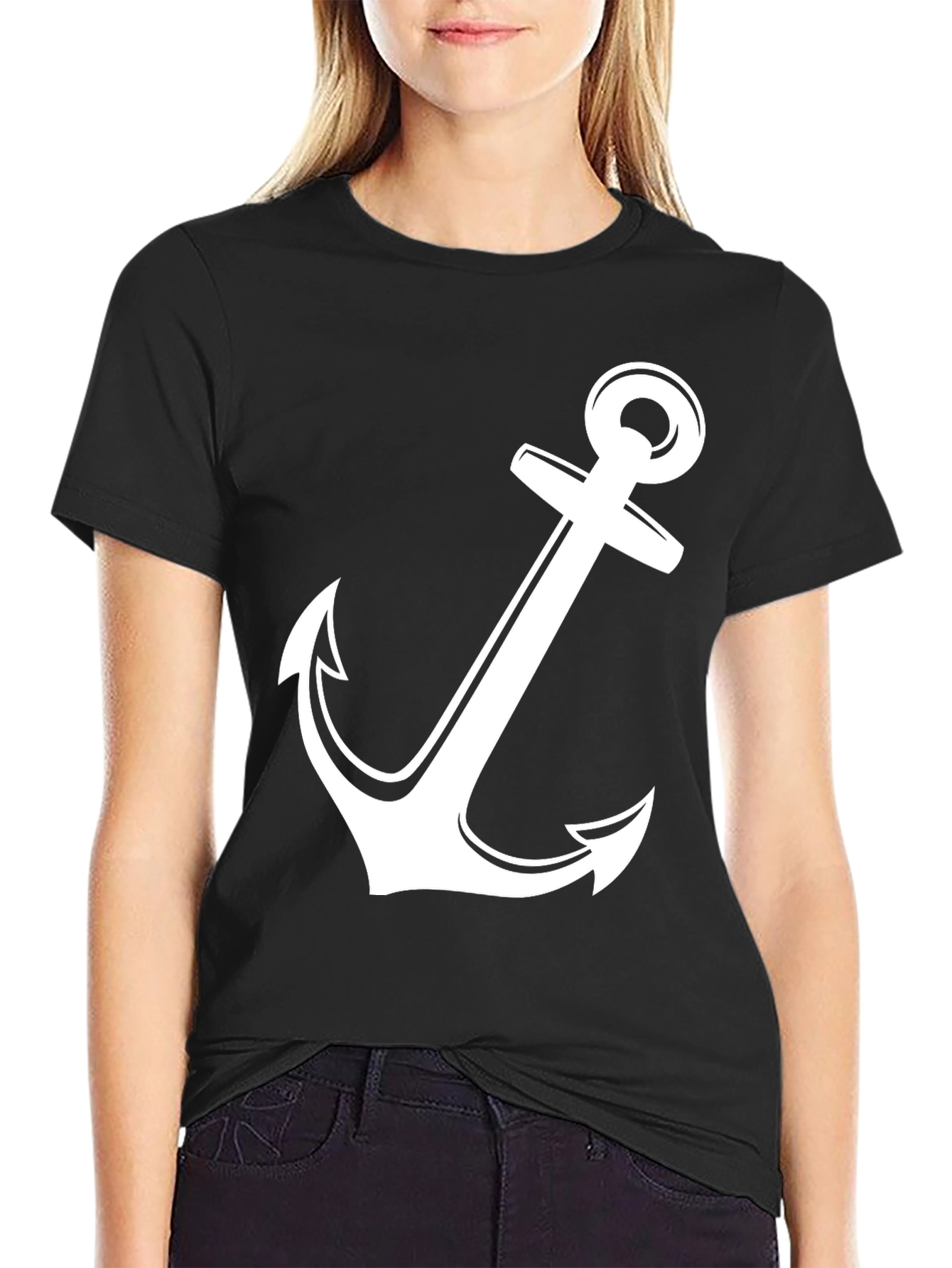 Anchor Graphic Tee - Classic Nautical Style