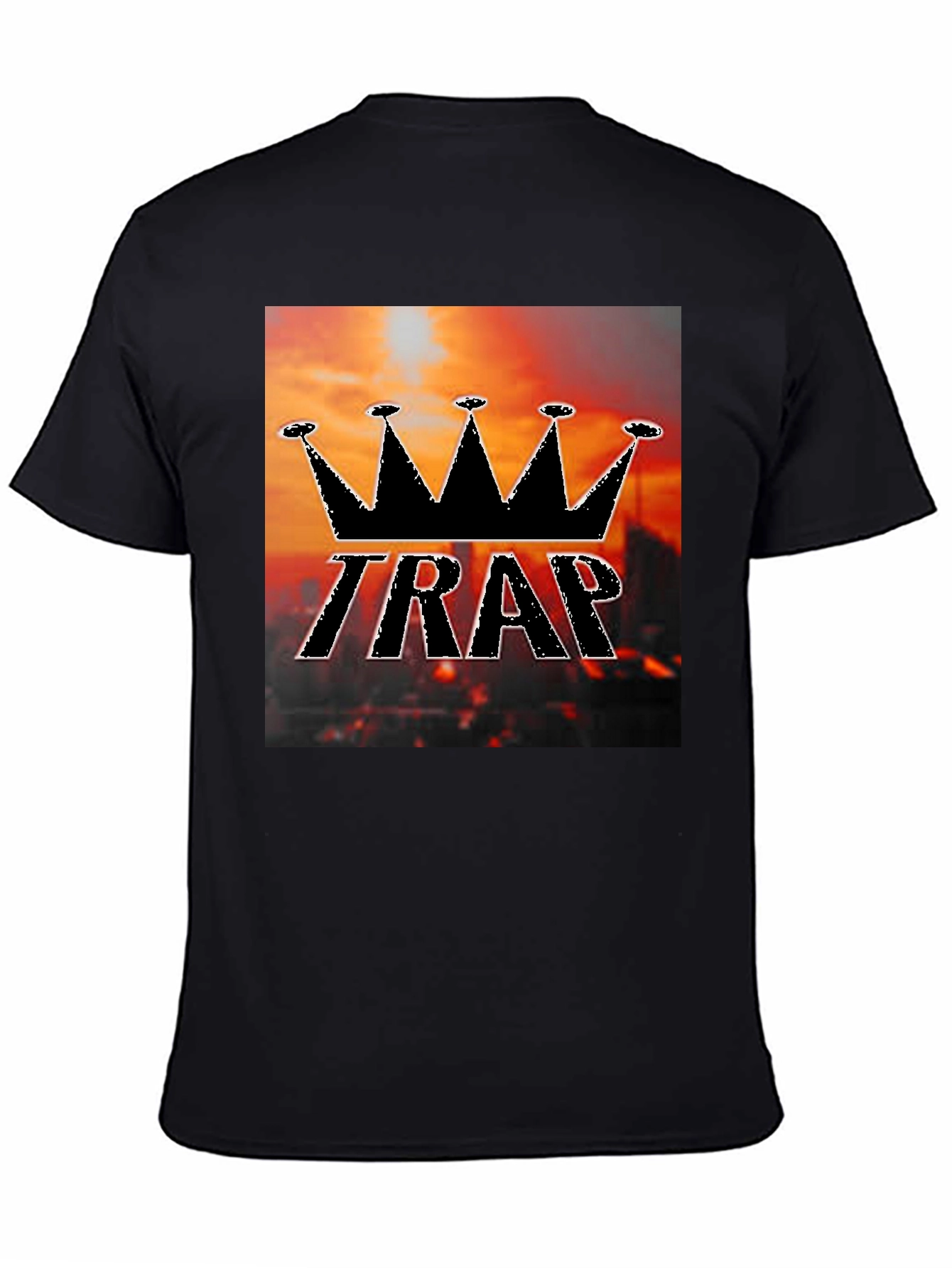 Trap King Black Graphic T-Shirt