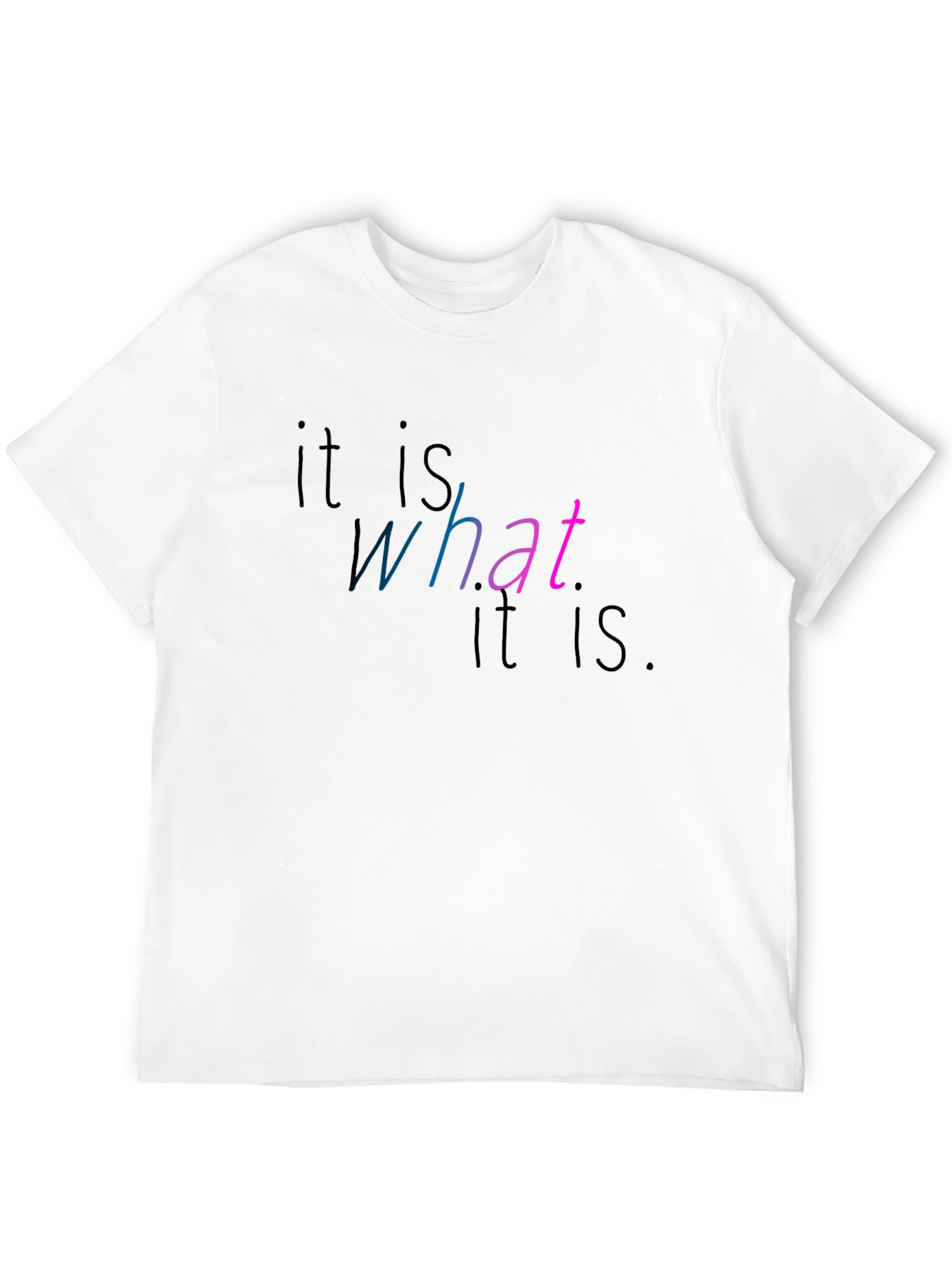 It Is What It Is Graphic Tee - Black