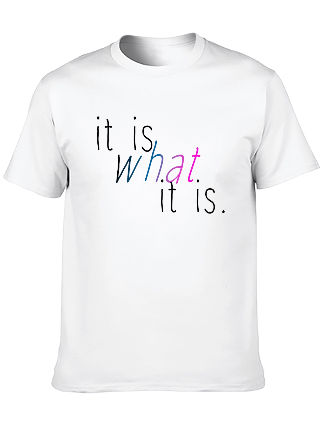 It Is What It Is Graphic Tee - Black