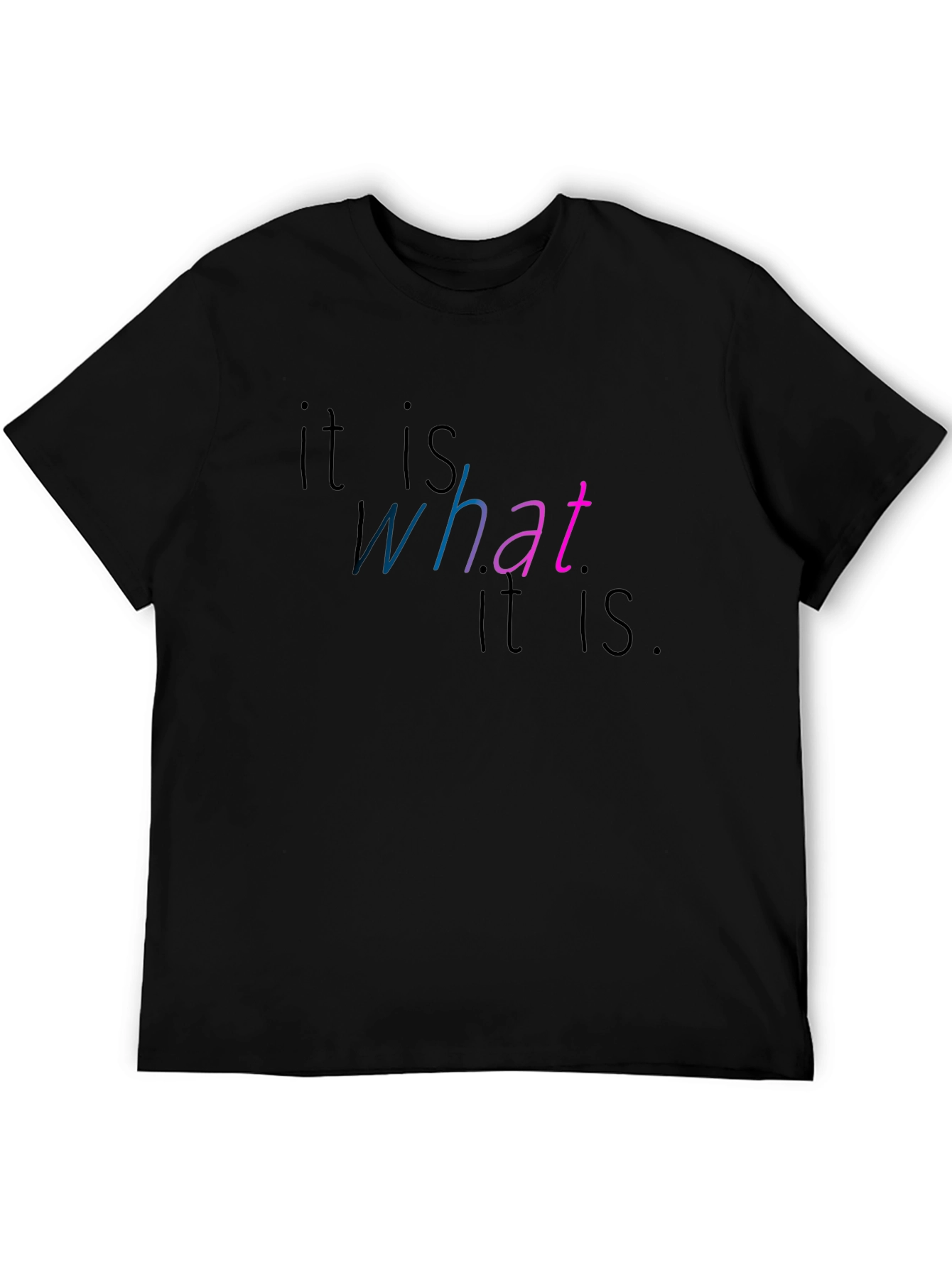 It Is What It Is Graphic Tee - Black