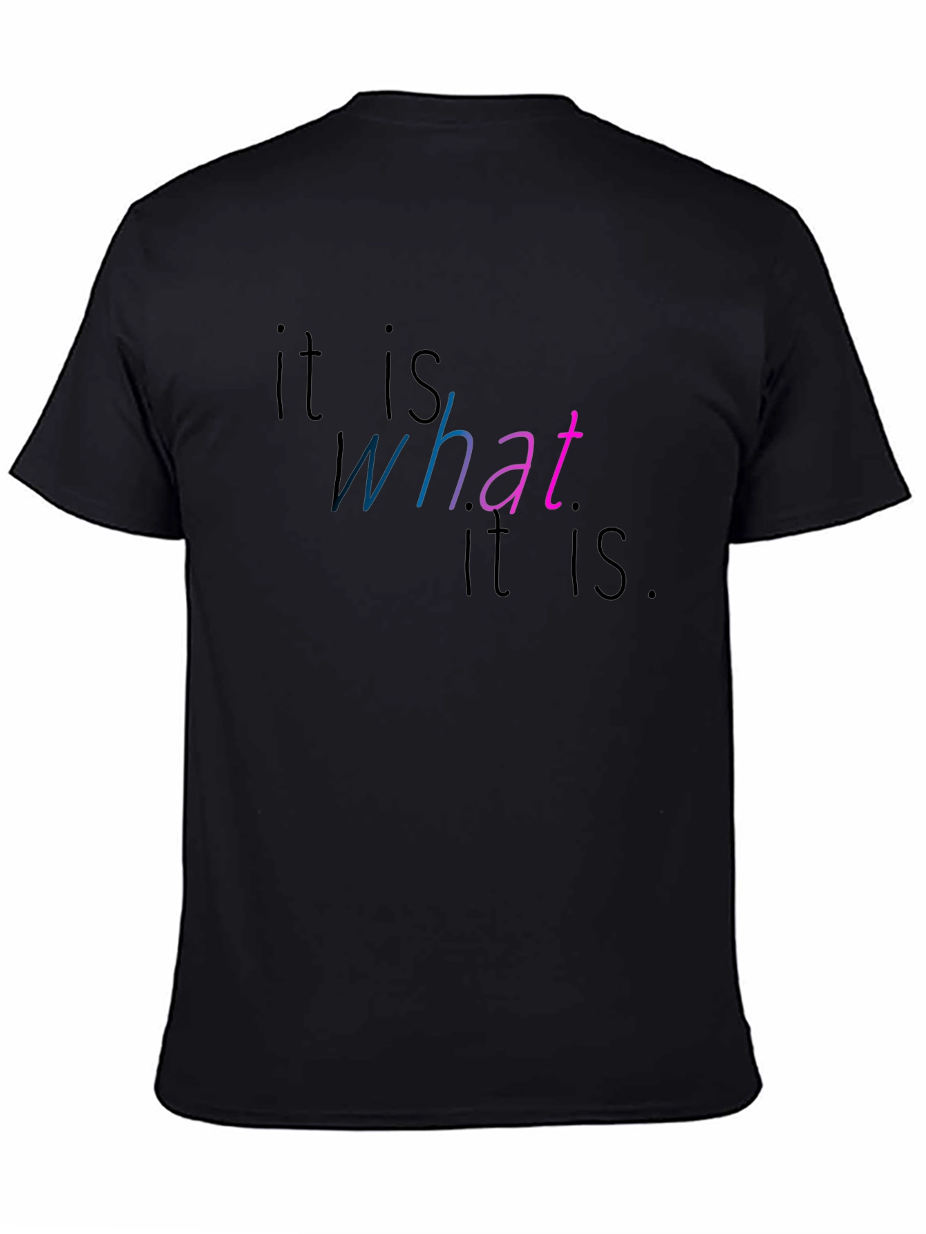 It Is What It Is Graphic Tee - Black