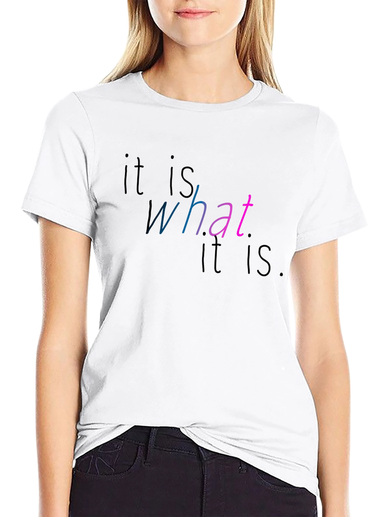 It Is What It Is Graphic Tee - Black