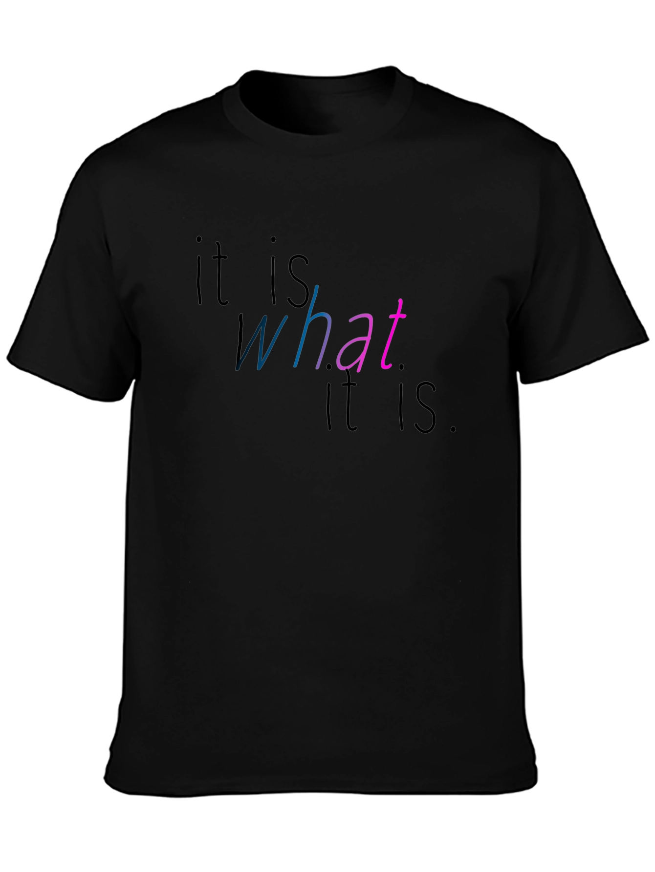 It Is What It Is Graphic Tee - Black