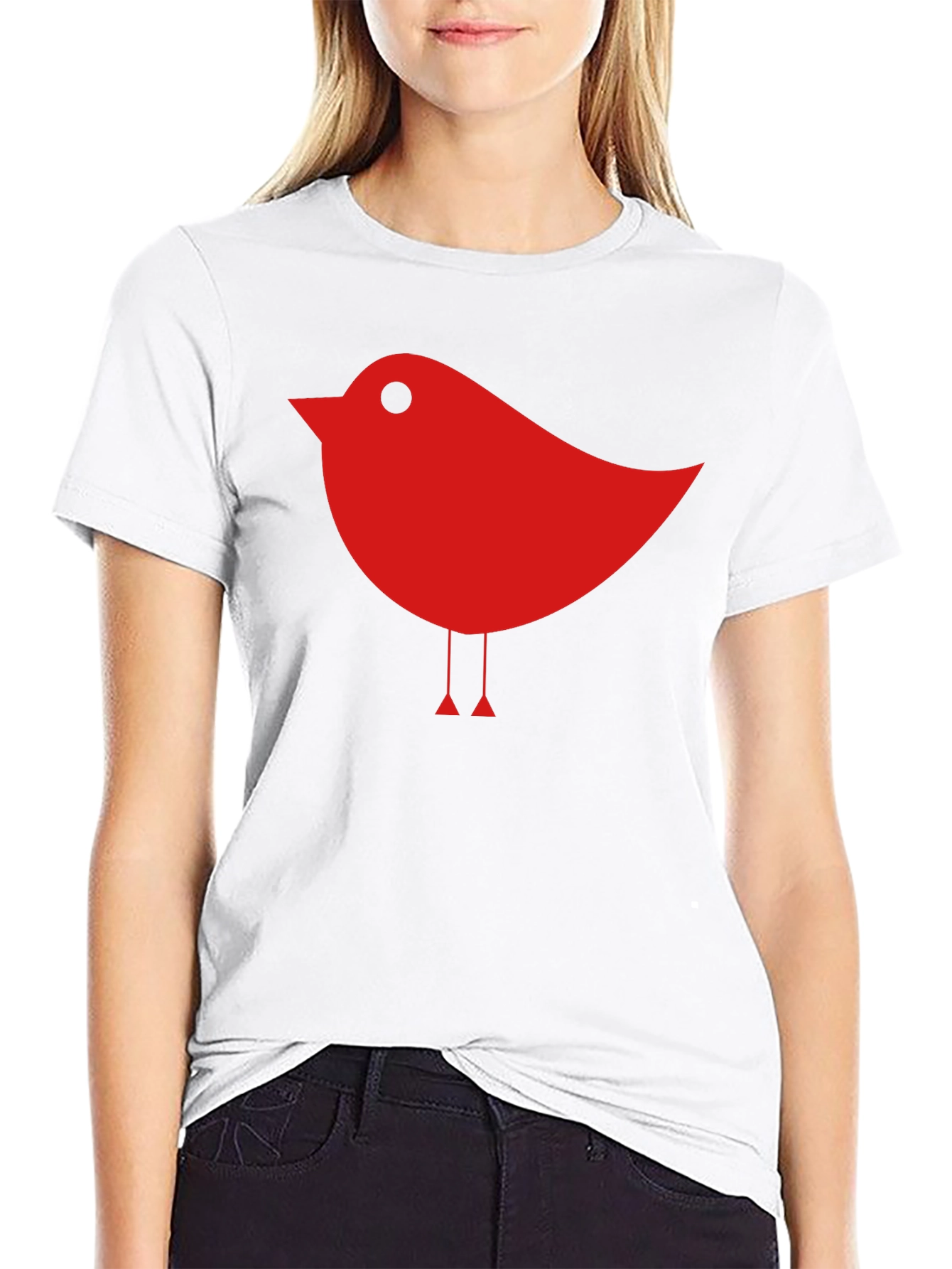 Red Bird Graphic Tee - Stylish and Unique Design