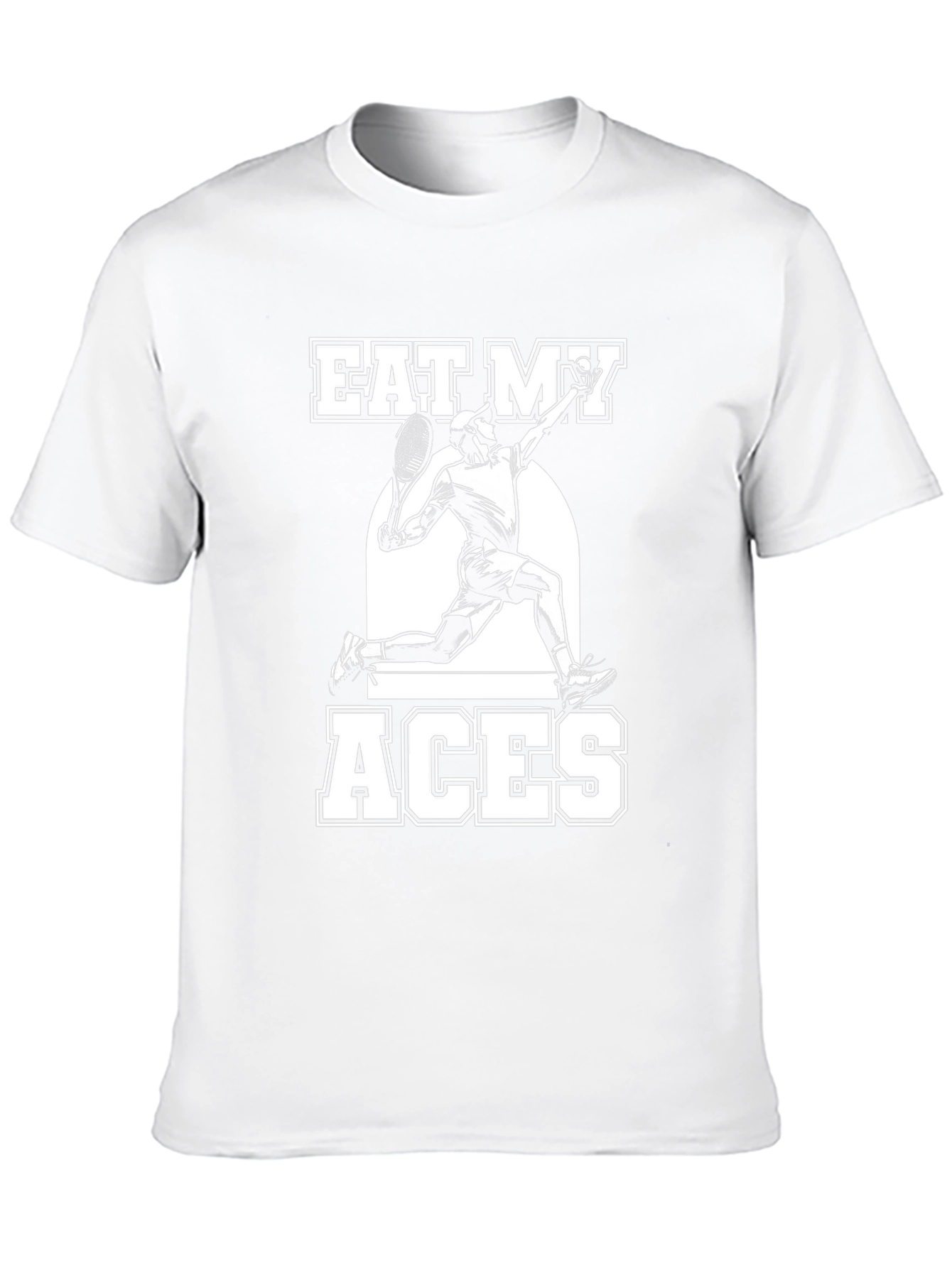 Eat My Aces Tennis T-Shirt - Black Graphic Tee