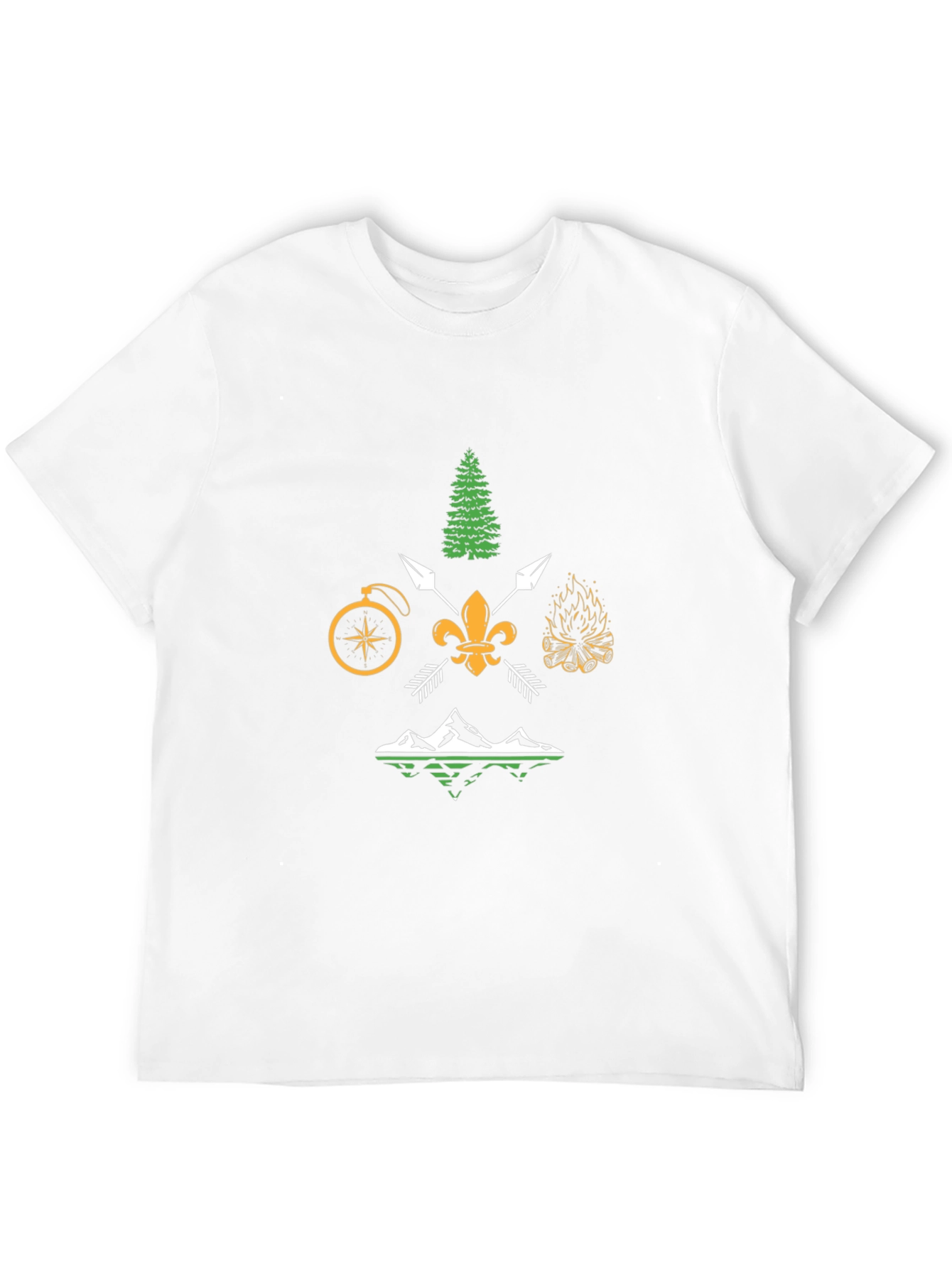 Outdoor Adventure Graphic Tee - Black