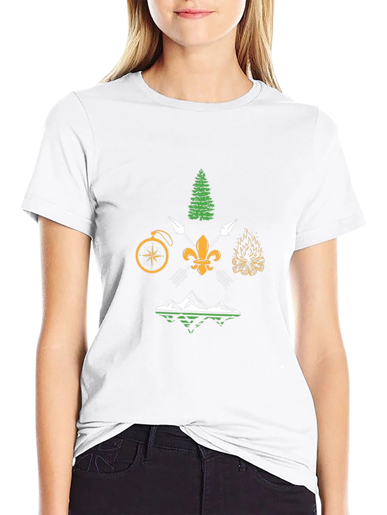 Outdoor Adventure Graphic Tee - Black