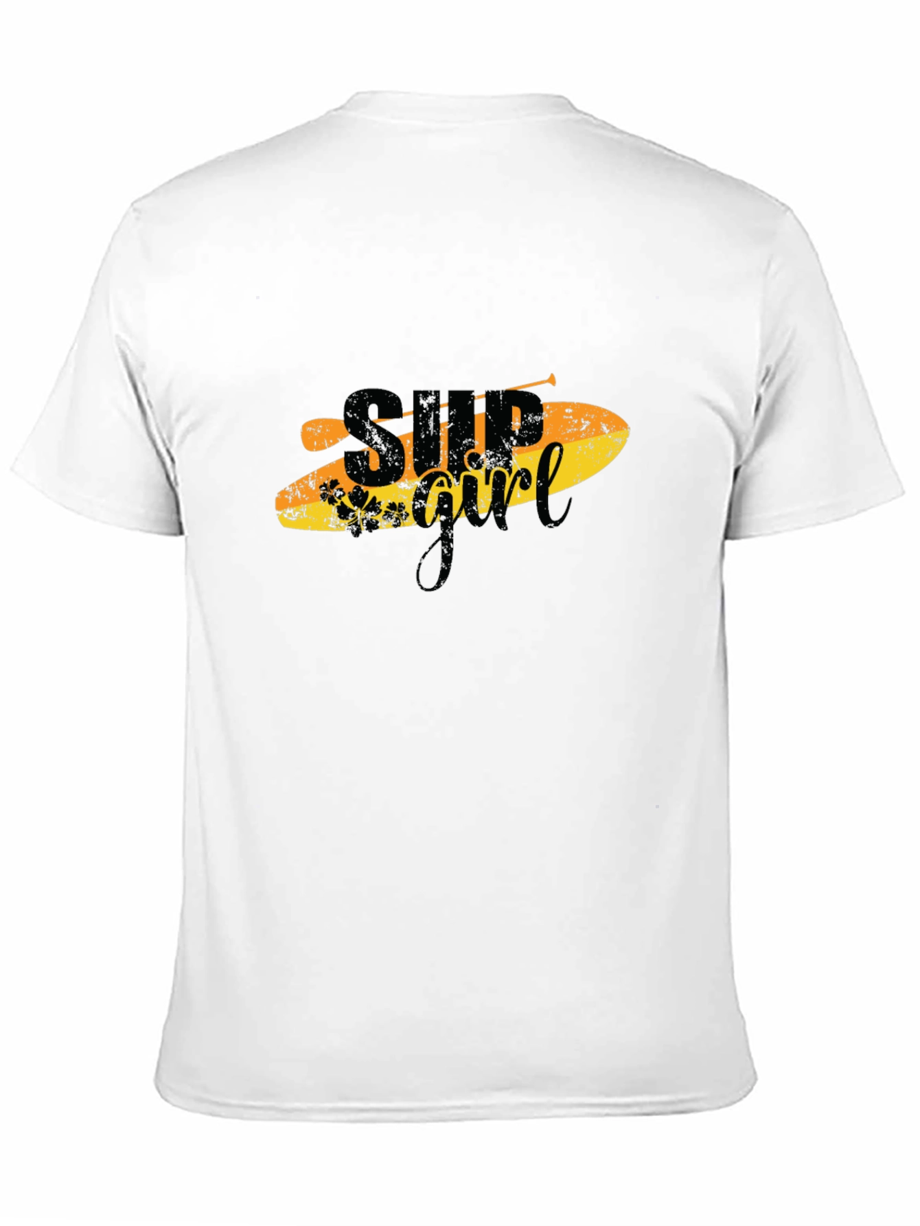 SUP Girl T-Shirt - Black Paddle Board Tee