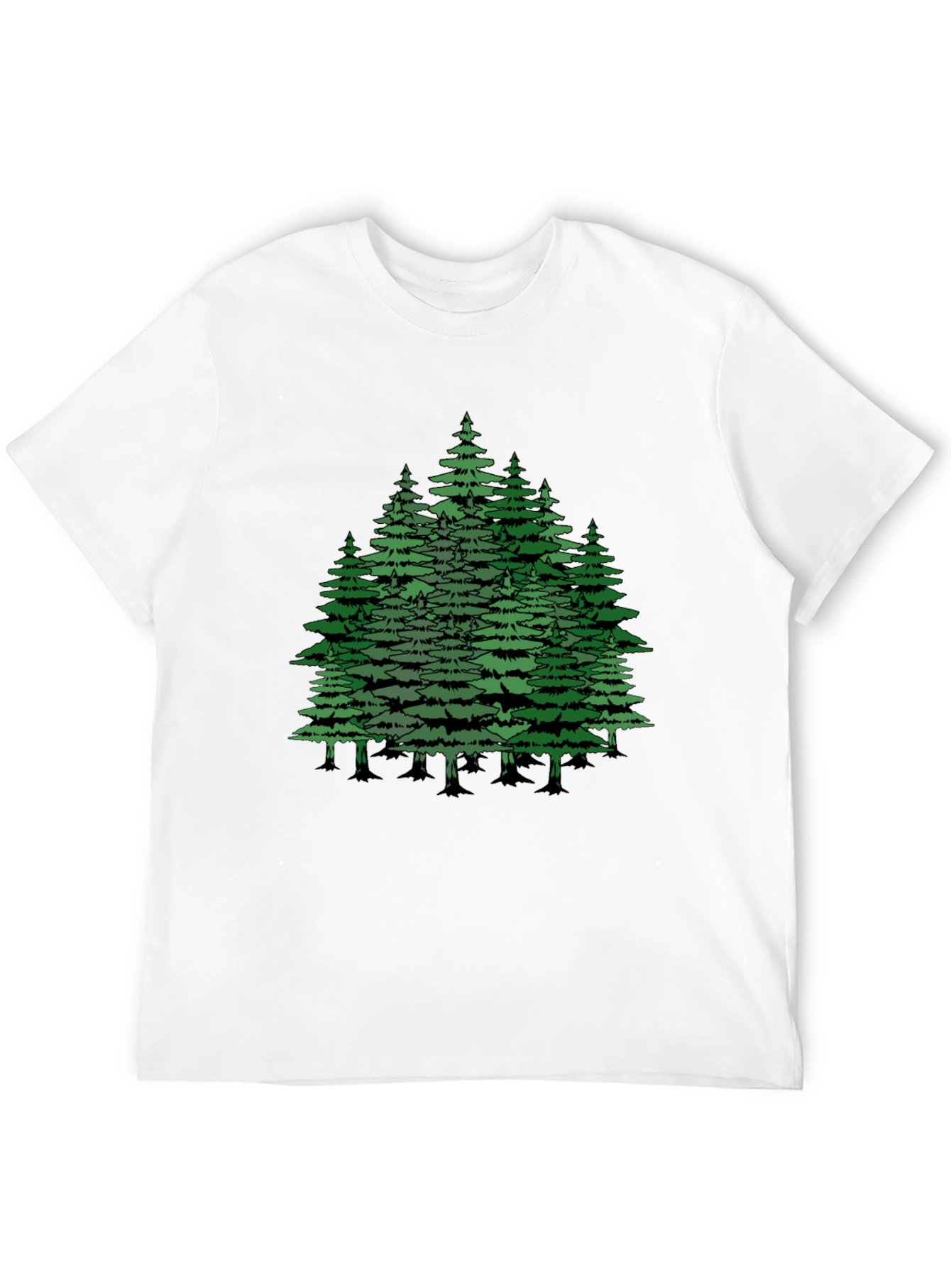 Forest Graphic Tee - Nature Lovers Black T-Shirt
