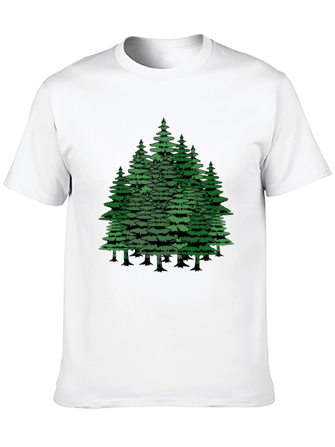 Forest Graphic Tee - Nature Lovers Black T-Shirt