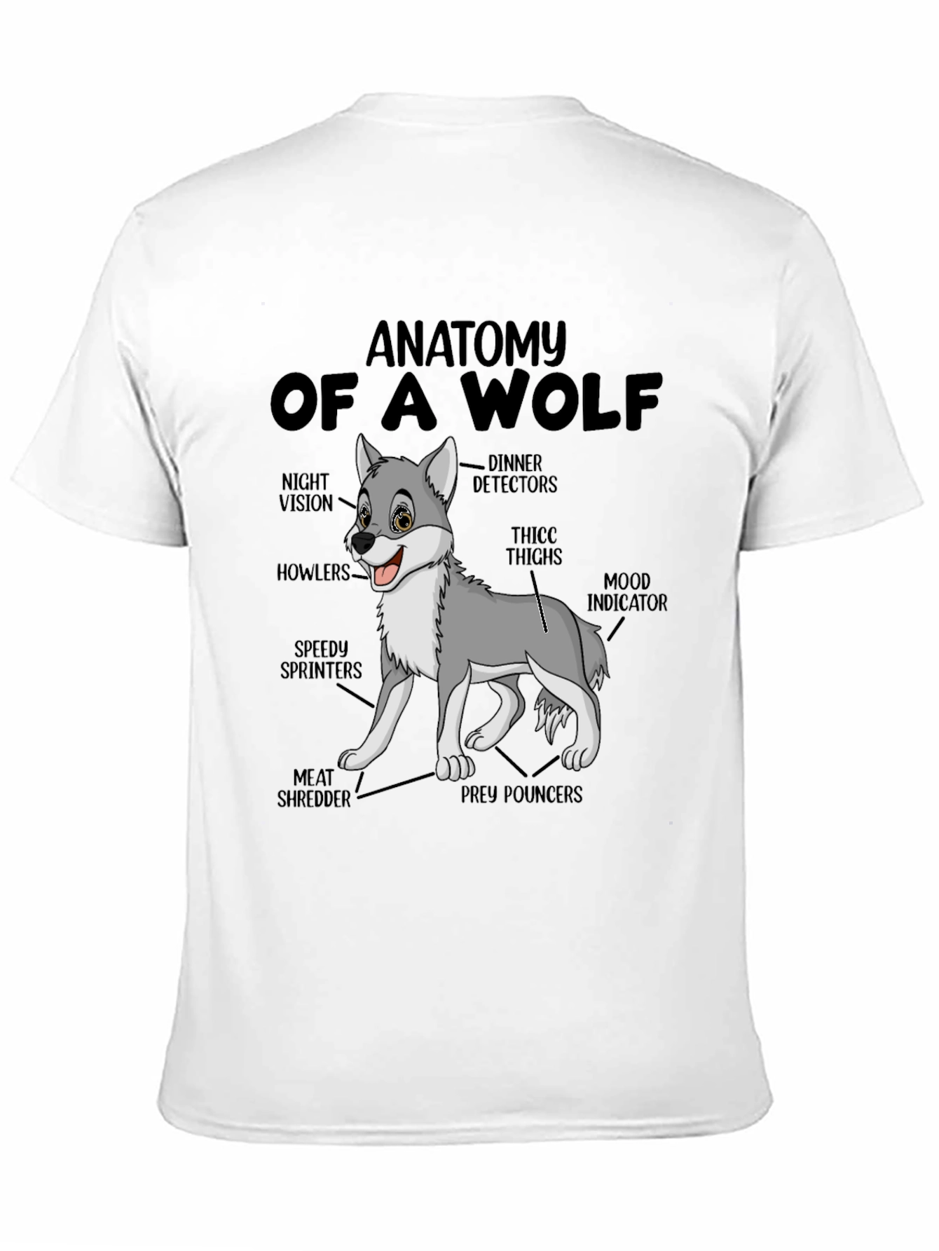 Anatomy of a Wolf Graphic T-Shirt