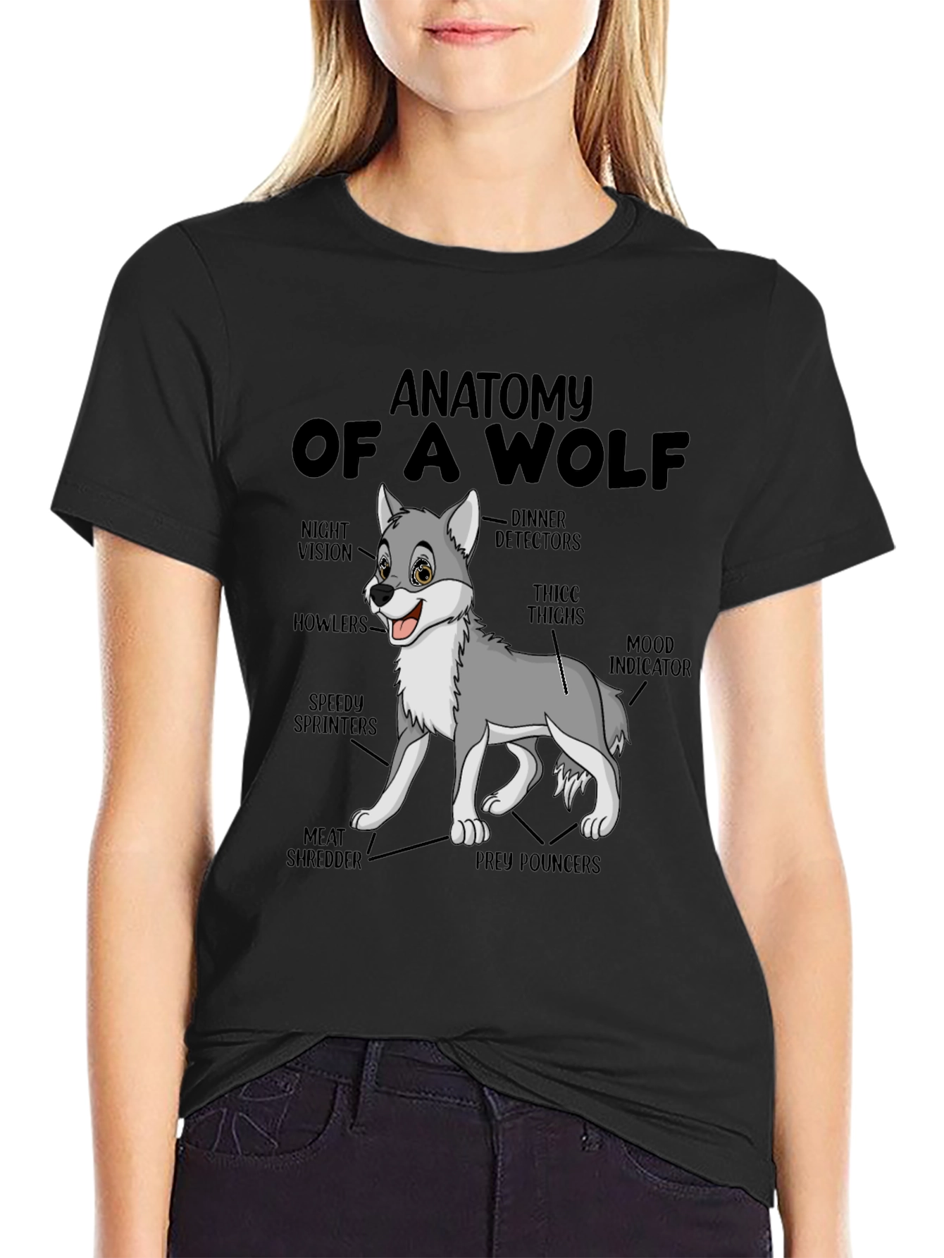 Anatomy of a Wolf Graphic T-Shirt