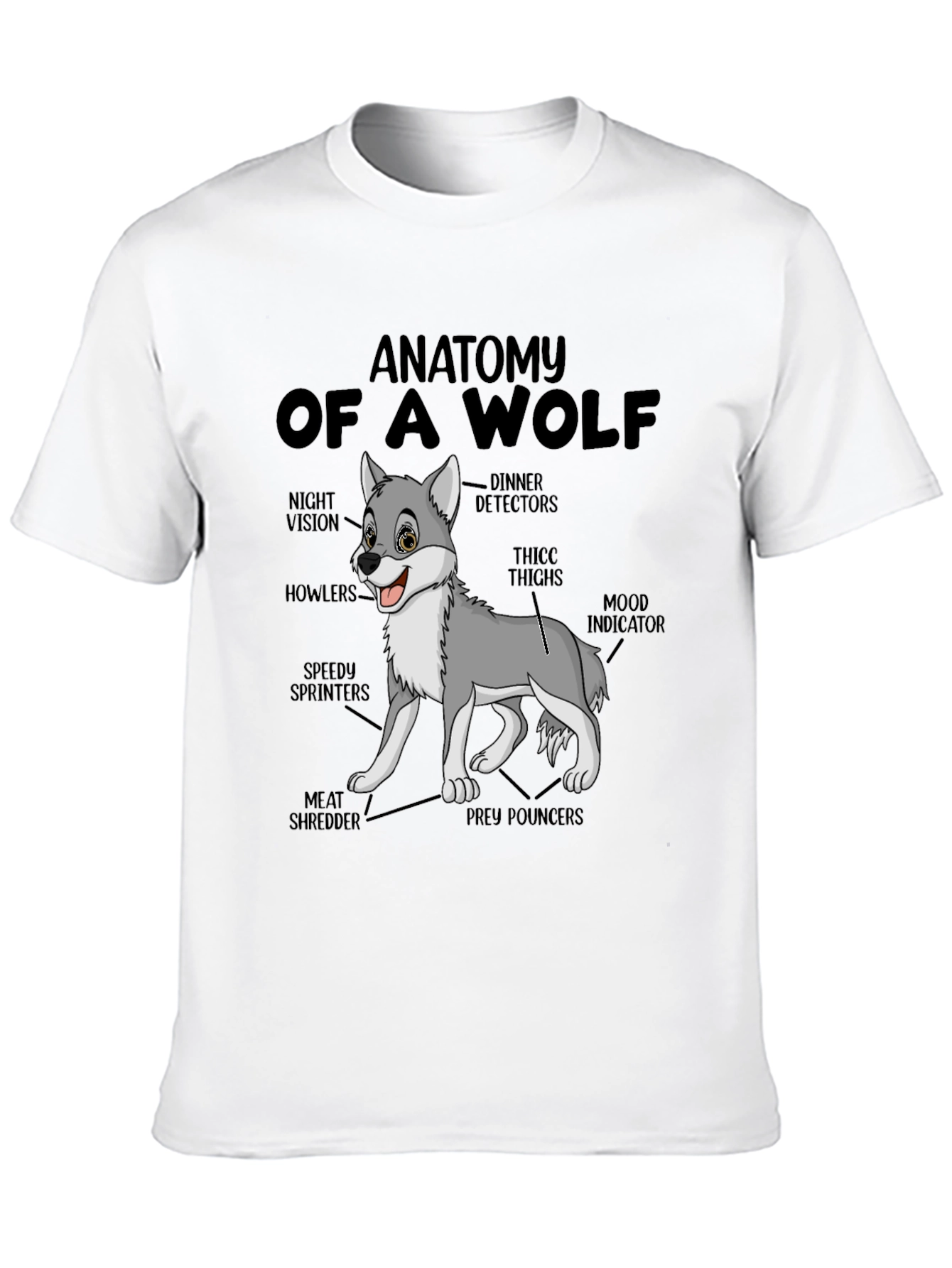 Anatomy of a Wolf Graphic T-Shirt
