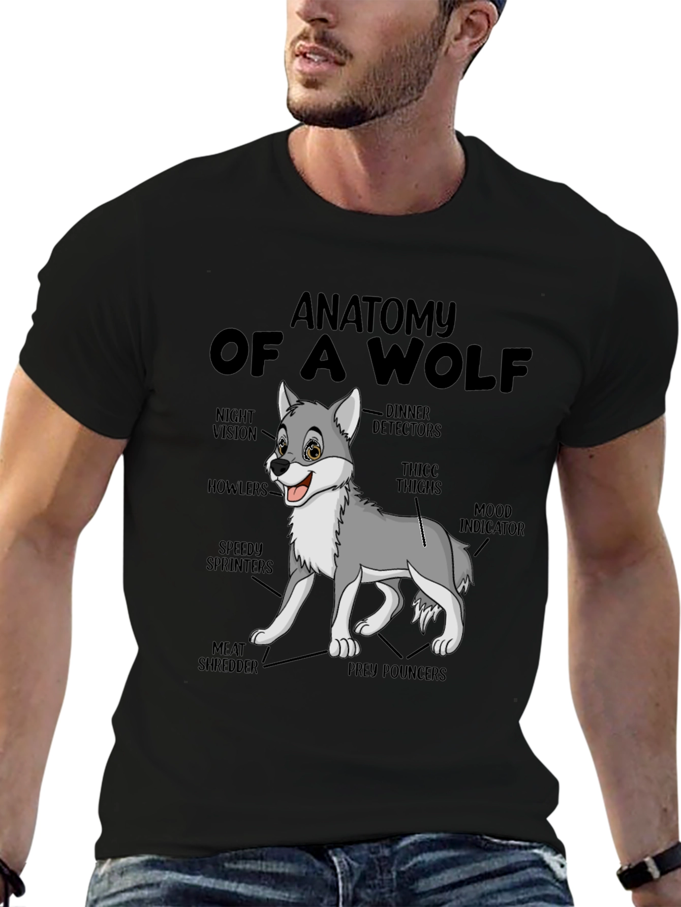 Anatomy of a Wolf Graphic T-Shirt