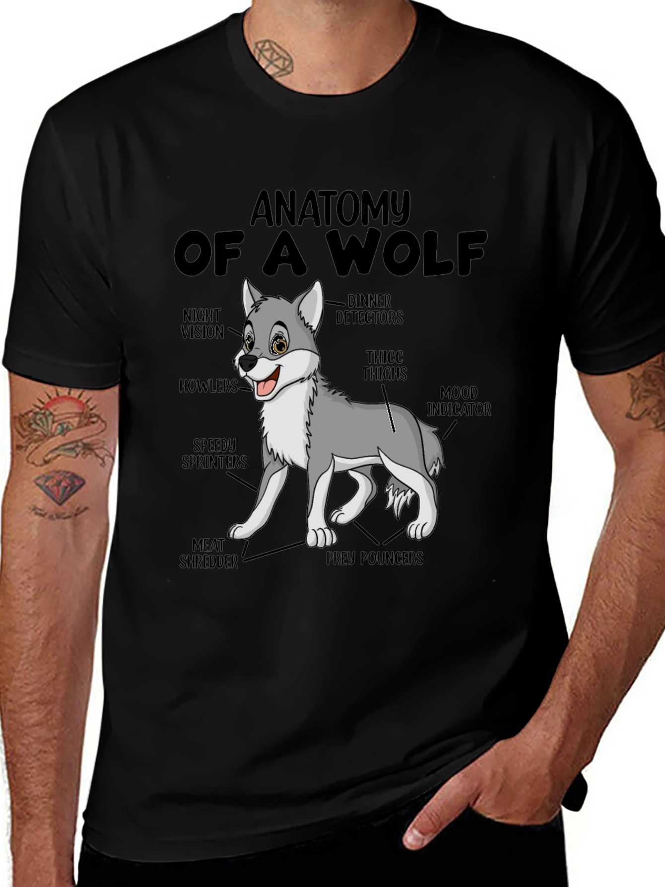 Anatomy of a Wolf Graphic T-Shirt