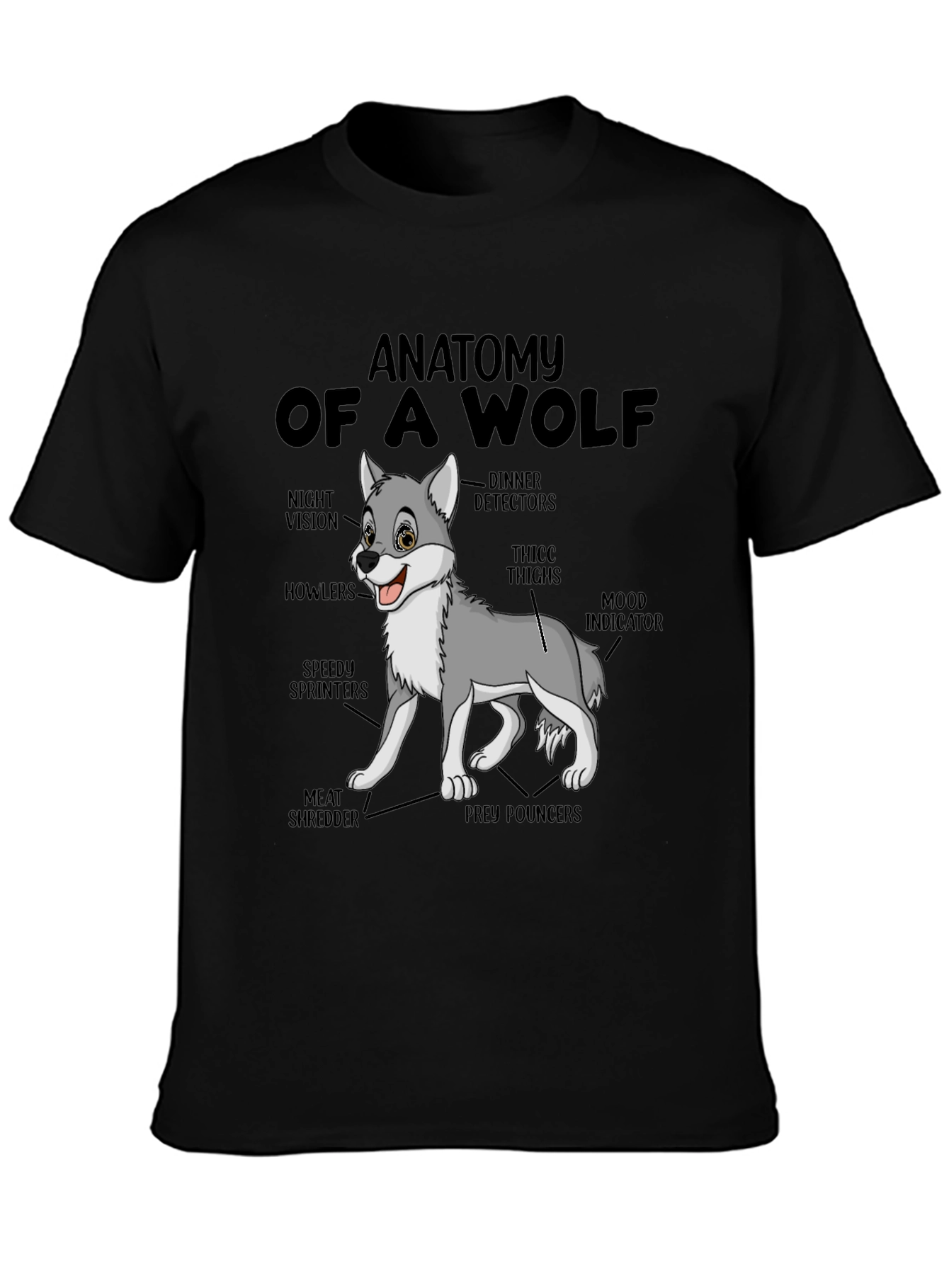 Anatomy of a Wolf Graphic T-Shirt